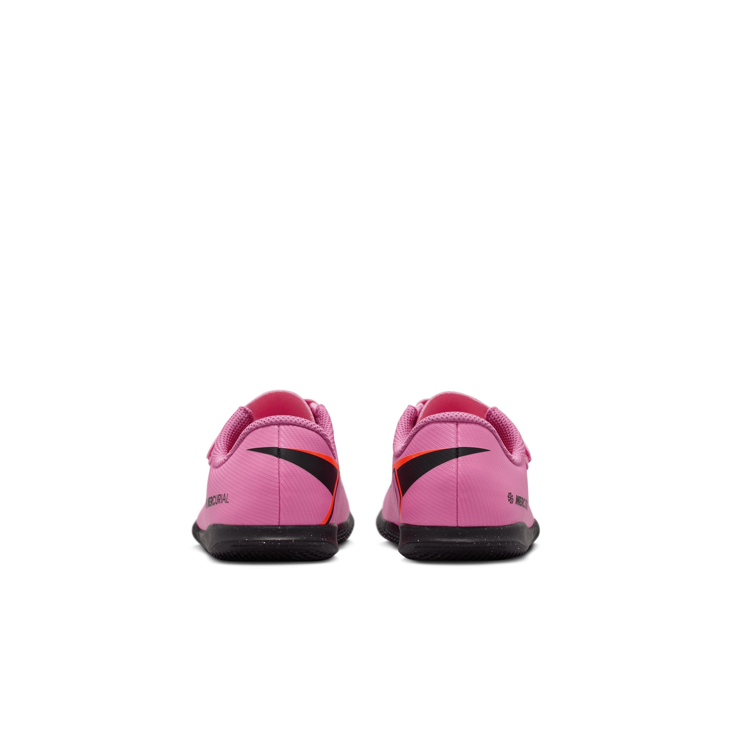 Nike Jr. Mercurial Vapor 16 Club IC Preschool Kids' "Magic Flamingo/Total Crimson/Black" Soccer Shoe
