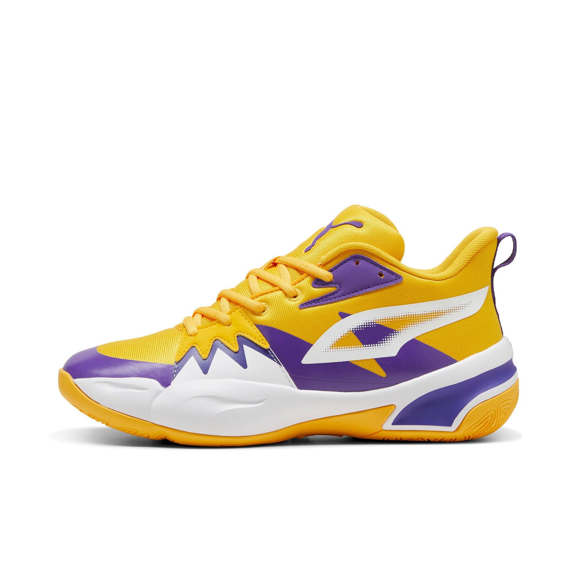 PUMA Genetics Men's "Yellow Sizzle/Puma White" Basketball Shoe