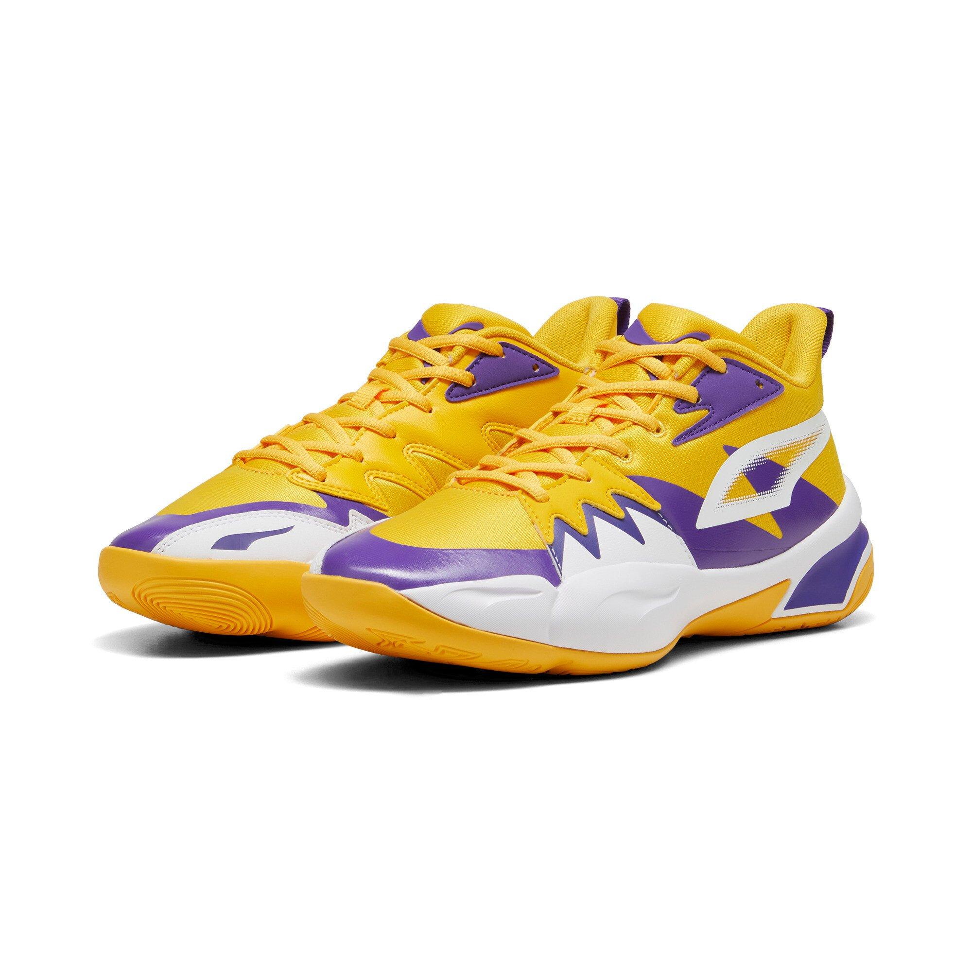 PUMA Genetics Men's "Yellow Sizzle/Puma White" Basketball Shoe