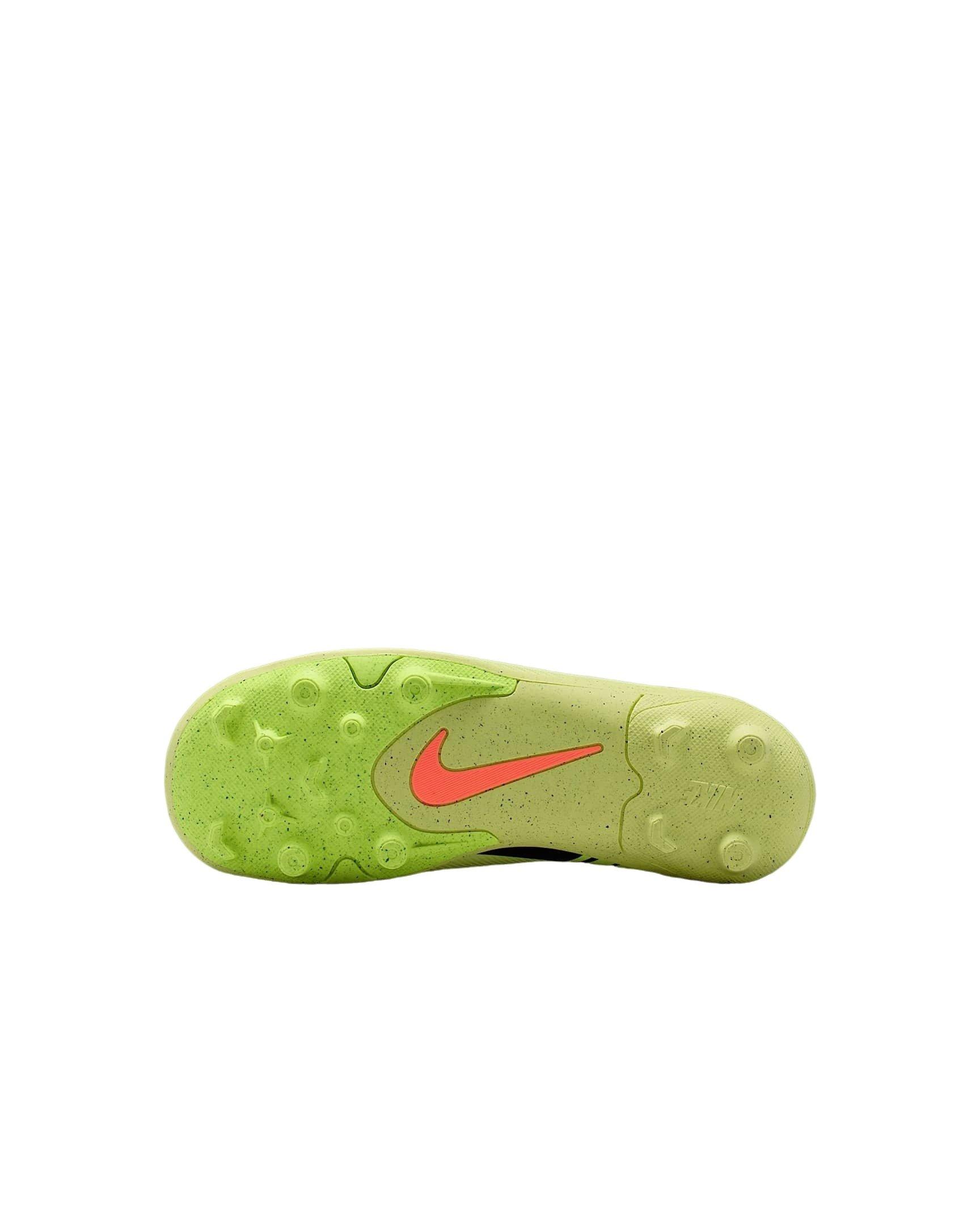 Nike Jr. Mercurial Vapor 16 Club MG "Limelight/Hyper Crimson/Volt" Preschool Kids' Soccer Cleat - LIMELIGHT/CRIMSON/VOLT Thumbnail View 6