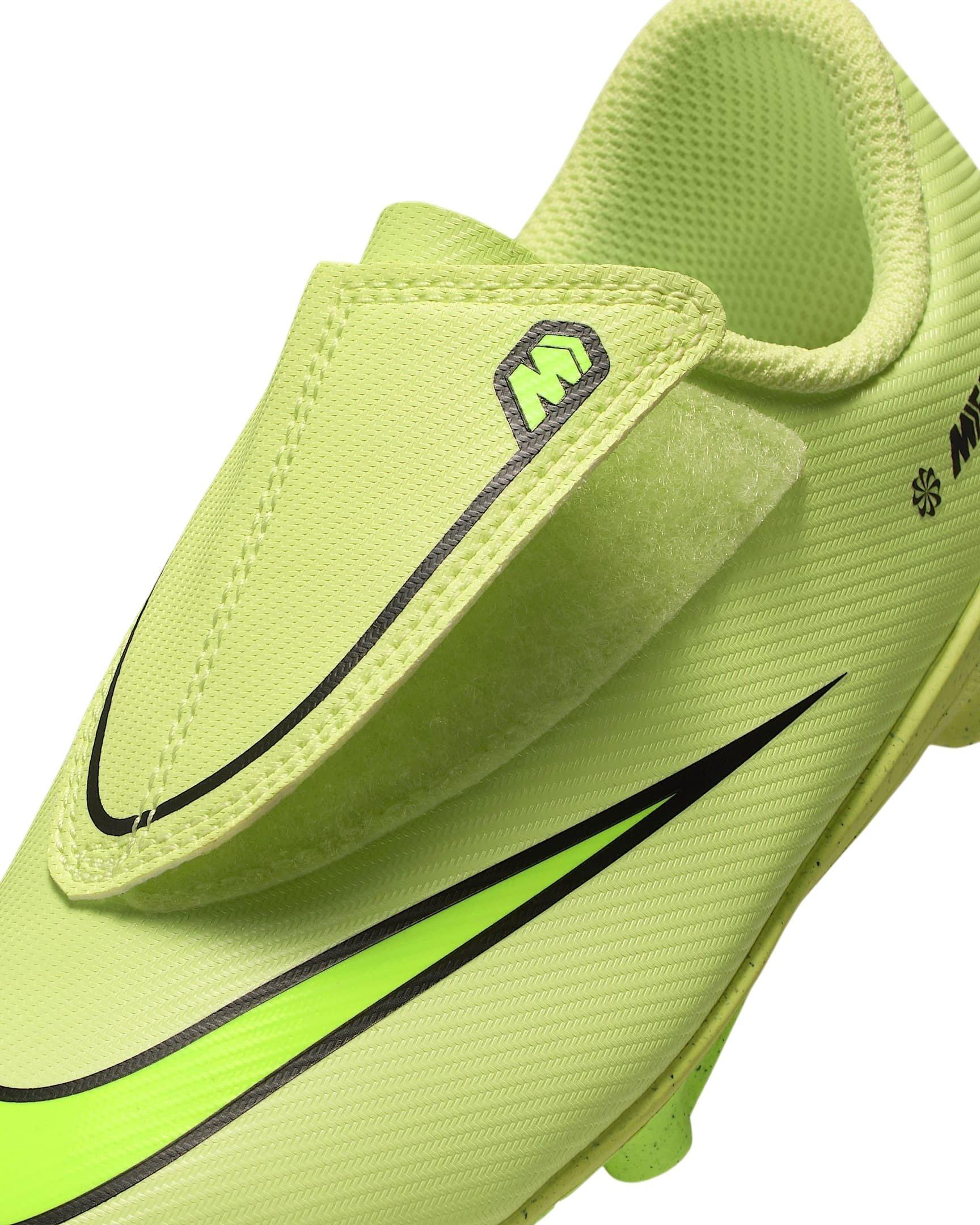 Nike Jr. Mercurial Vapor 16 Club MG "Limelight/Hyper Crimson/Volt" Preschool Kids' Soccer Cleat - LIMELIGHT/CRIMSON/VOLT Thumbnail View 8
