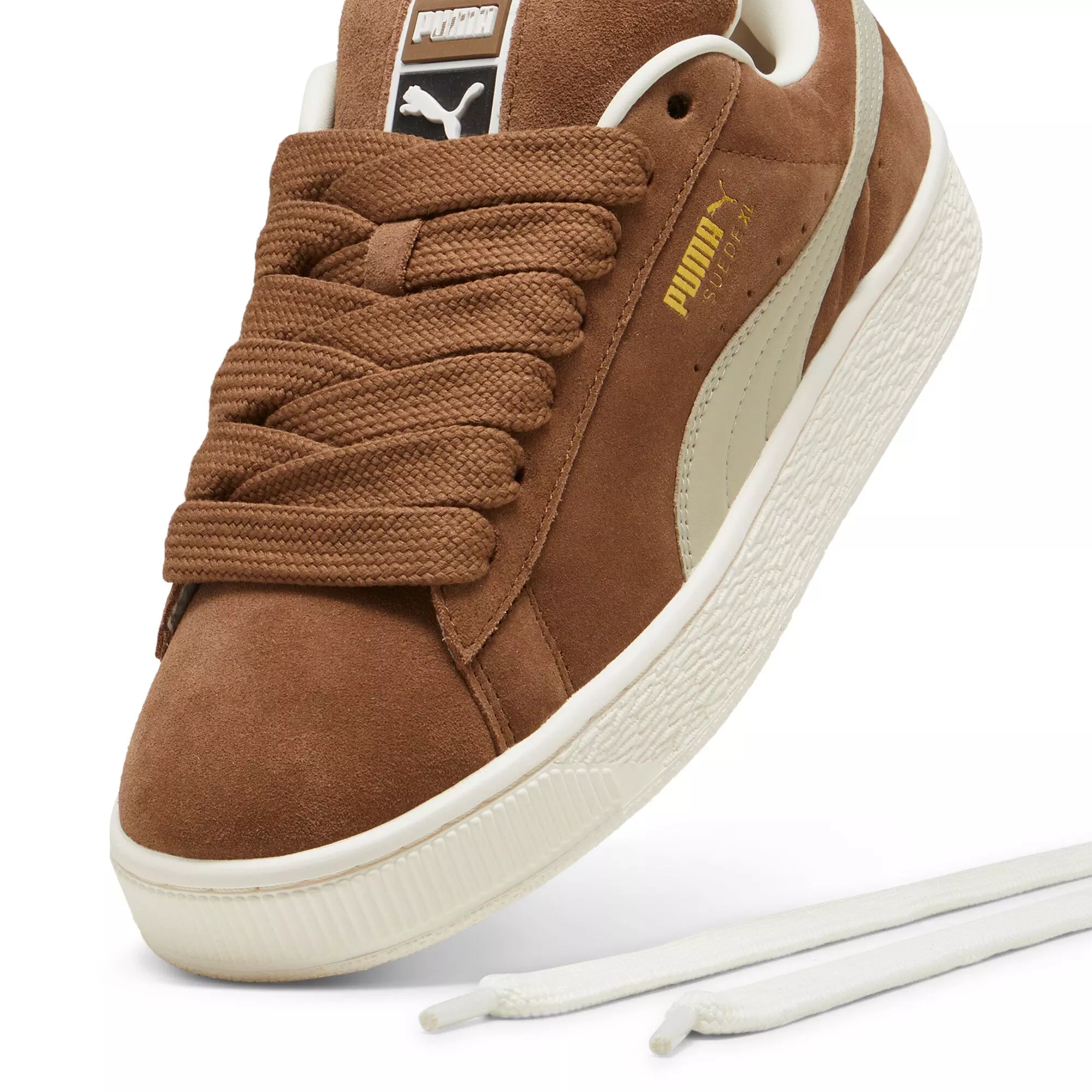 PUMA Suede XL "Haute Coffee/Desert Dust" Men's Shoe - COFFEE/DUST