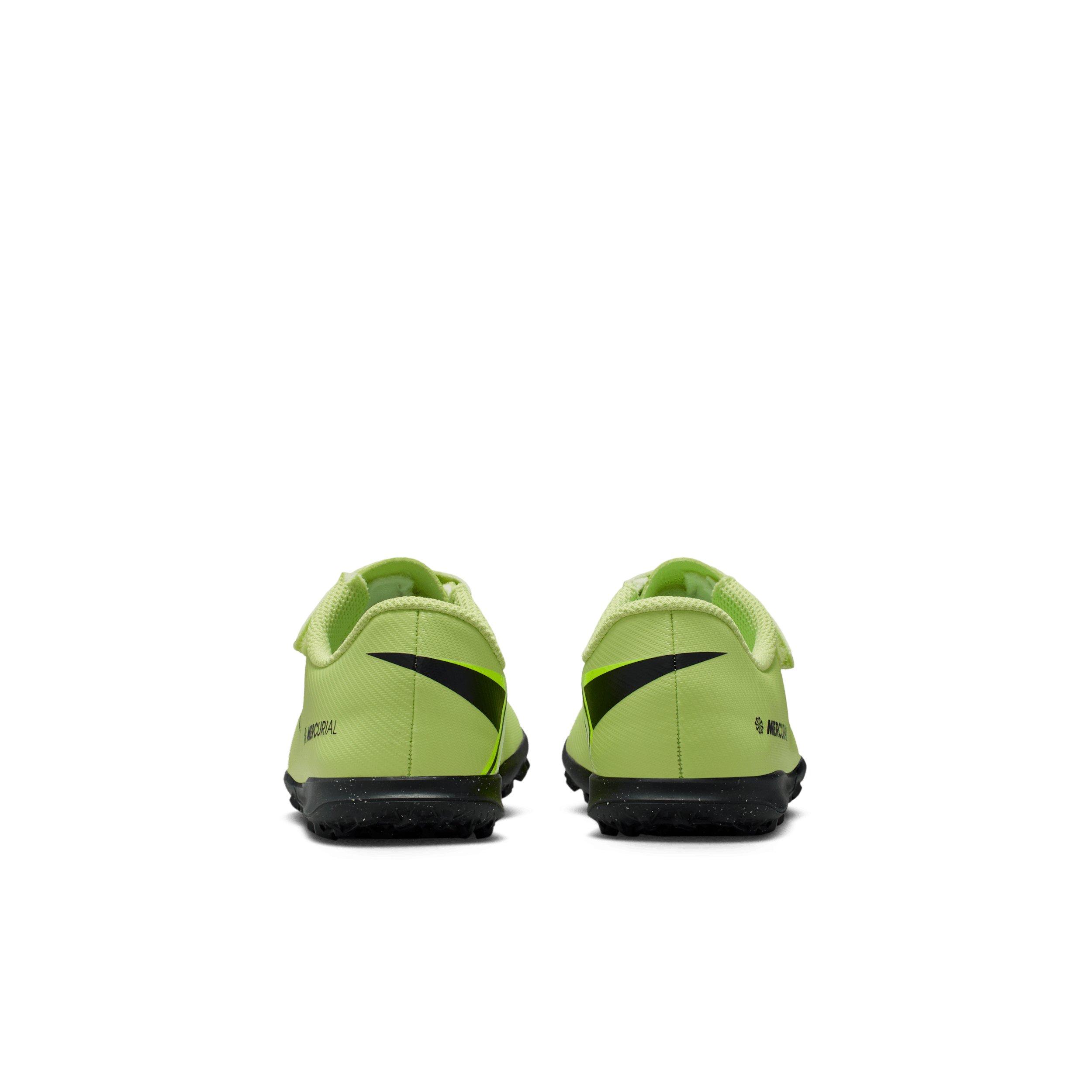 Nike Jr. Mercurial Vapor 16 Club Turf Preschool Kids' "Limelight/Hyper Crimson/Volt" Soccer Shoe