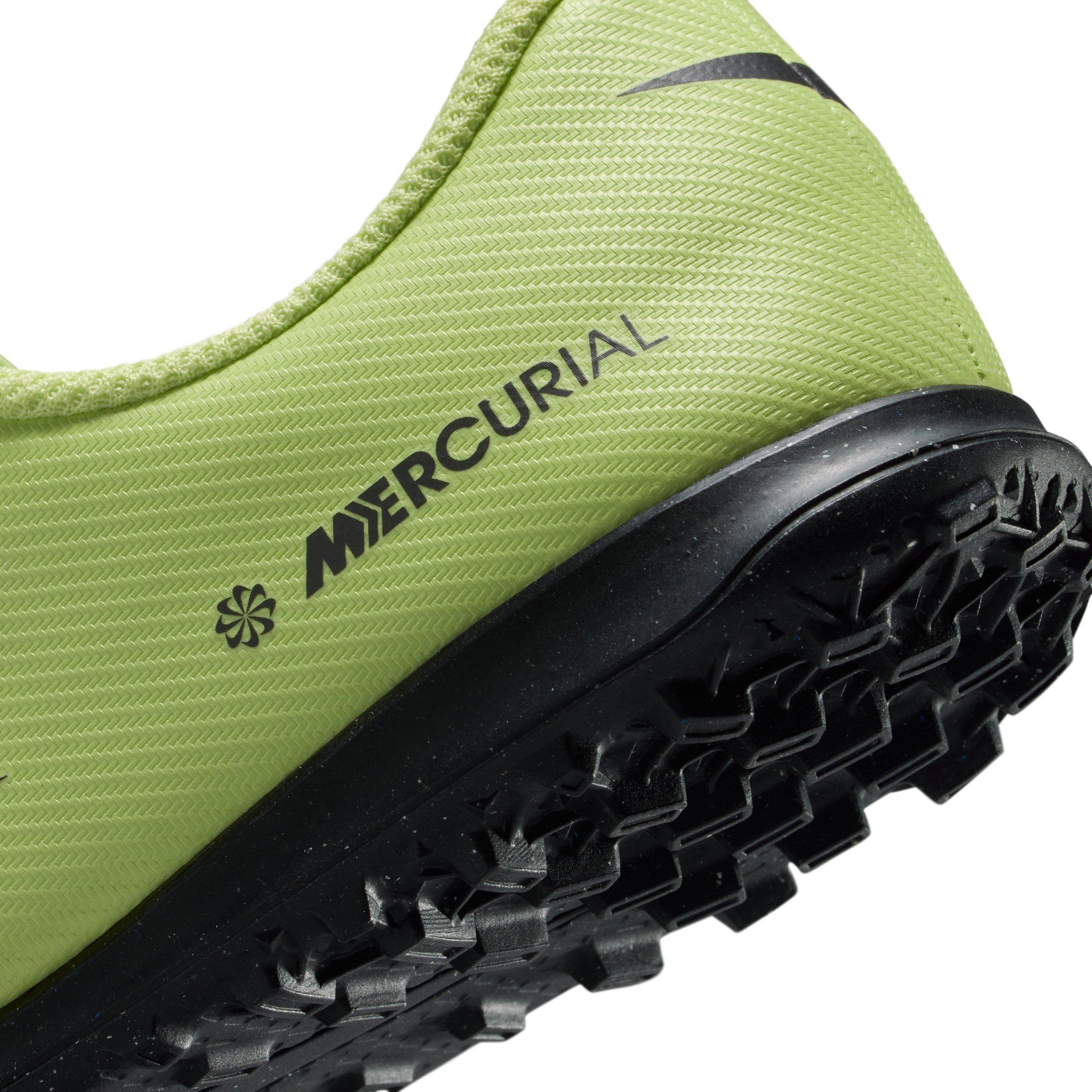 Nike Jr. Mercurial Vapor 16 Club Turf Preschool Kids' "Limelight/Hyper Crimson/Volt" Soccer Shoe