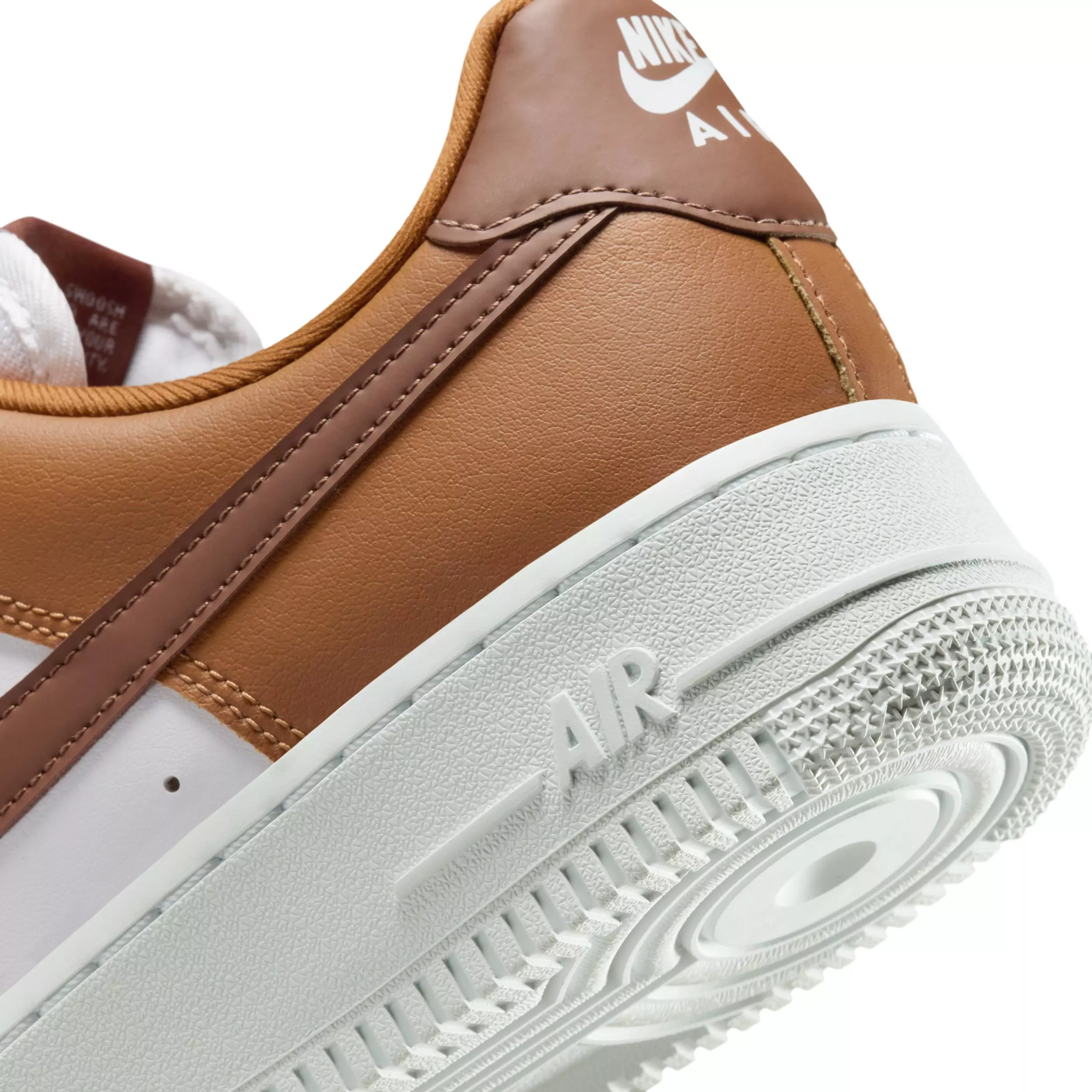 Nike Air Force 1 '07 "Hazelnut/White/Metallic Silver/Fauna Brown" Women's Shoe - HAZELNUT/WHITE/SILVER/BROWN