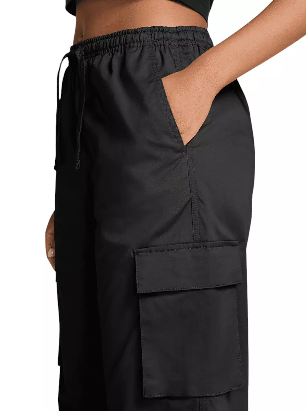 Nike Women's Street Utility Woven Cargo Pants - Black - BLACK