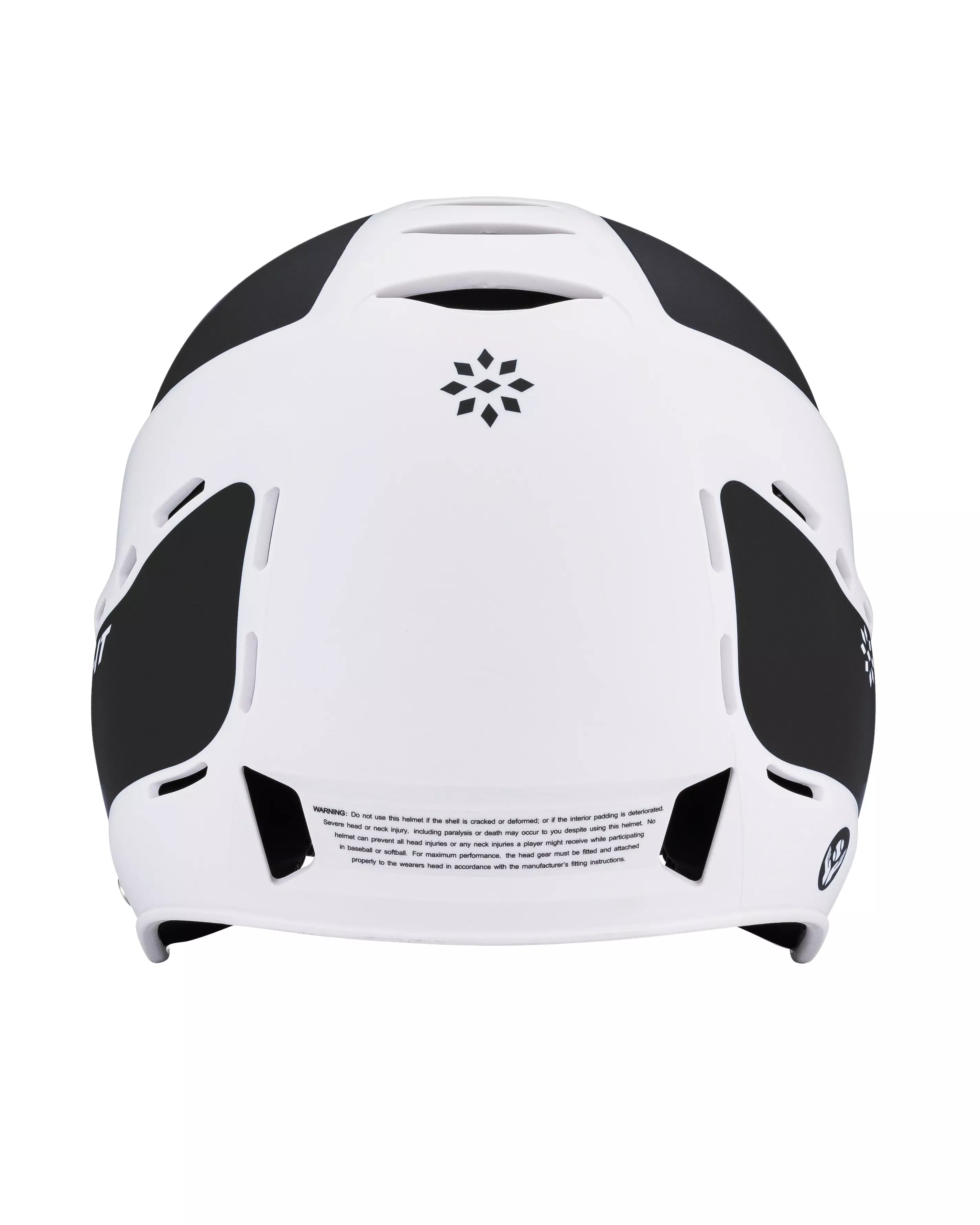 RIP-IT Vision Pro Two-Tone Matte S/M Softball Helmet - BLACK/WHITE