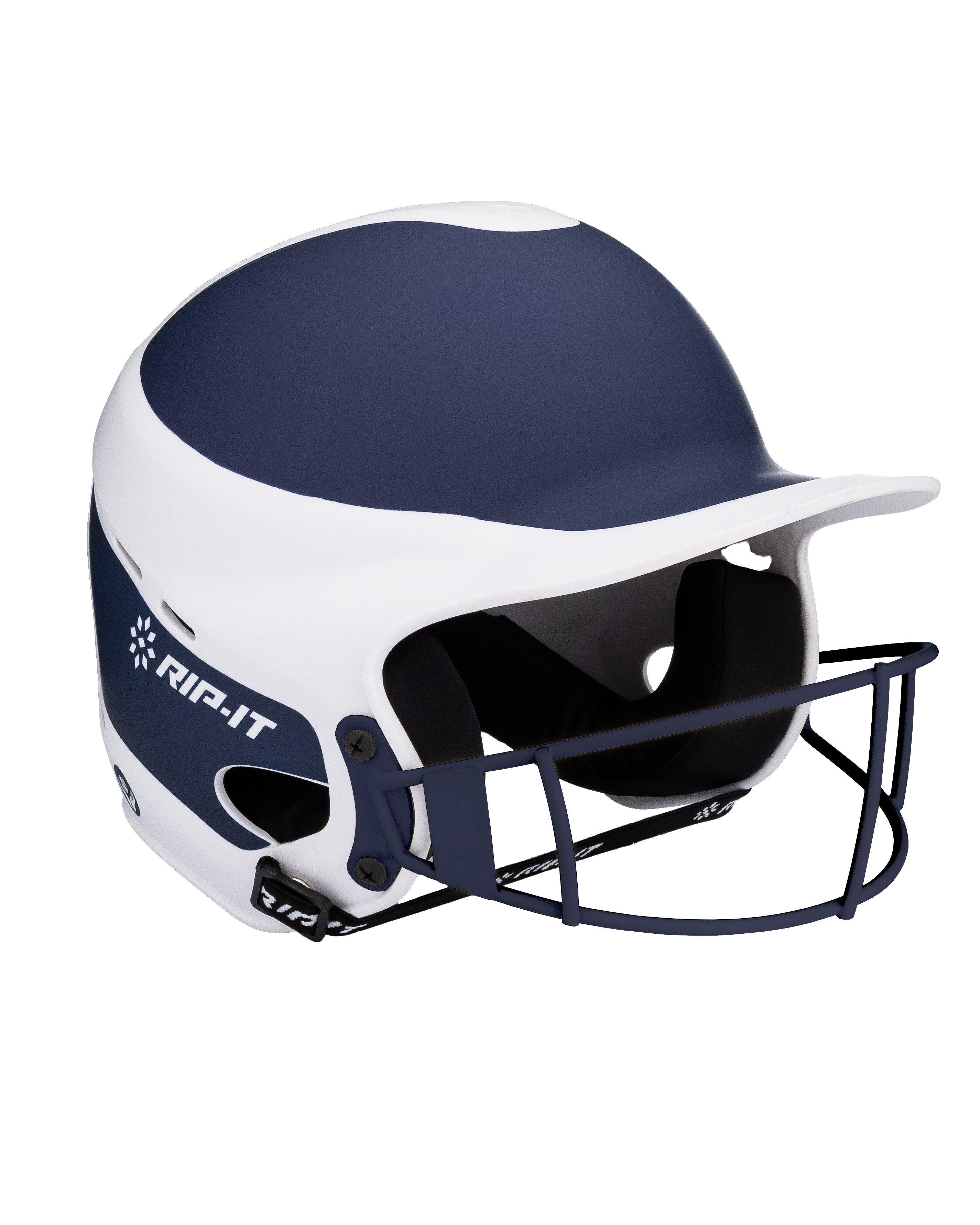 RIP-IT Vision Pro Two-Tone Matte S/M Softball Helmet - NAVY/WHITE Thumbnail View 1