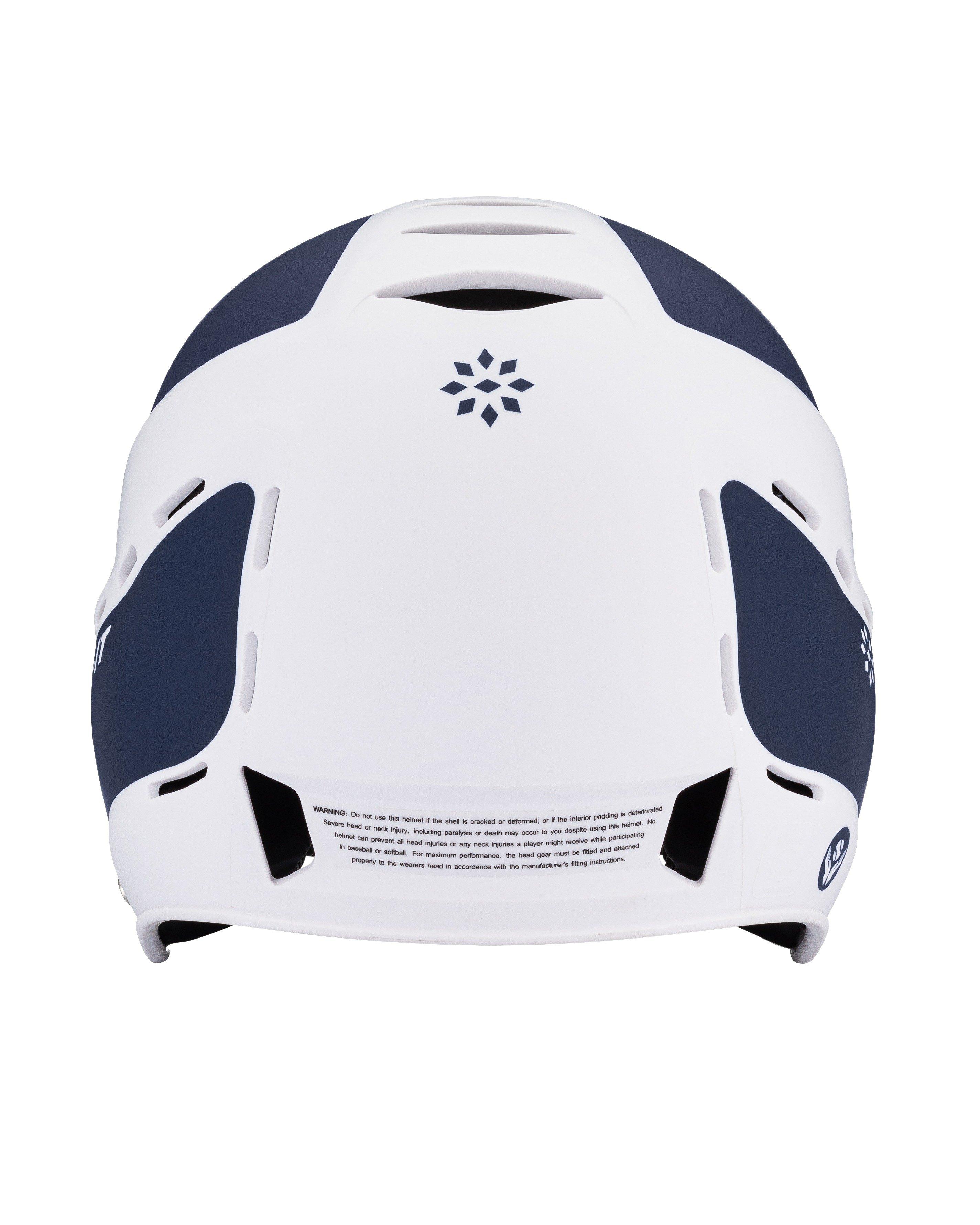 RIP-IT Vision Pro Two-Tone Matte S/M Softball Helmet - NAVY/WHITE Thumbnail View 4