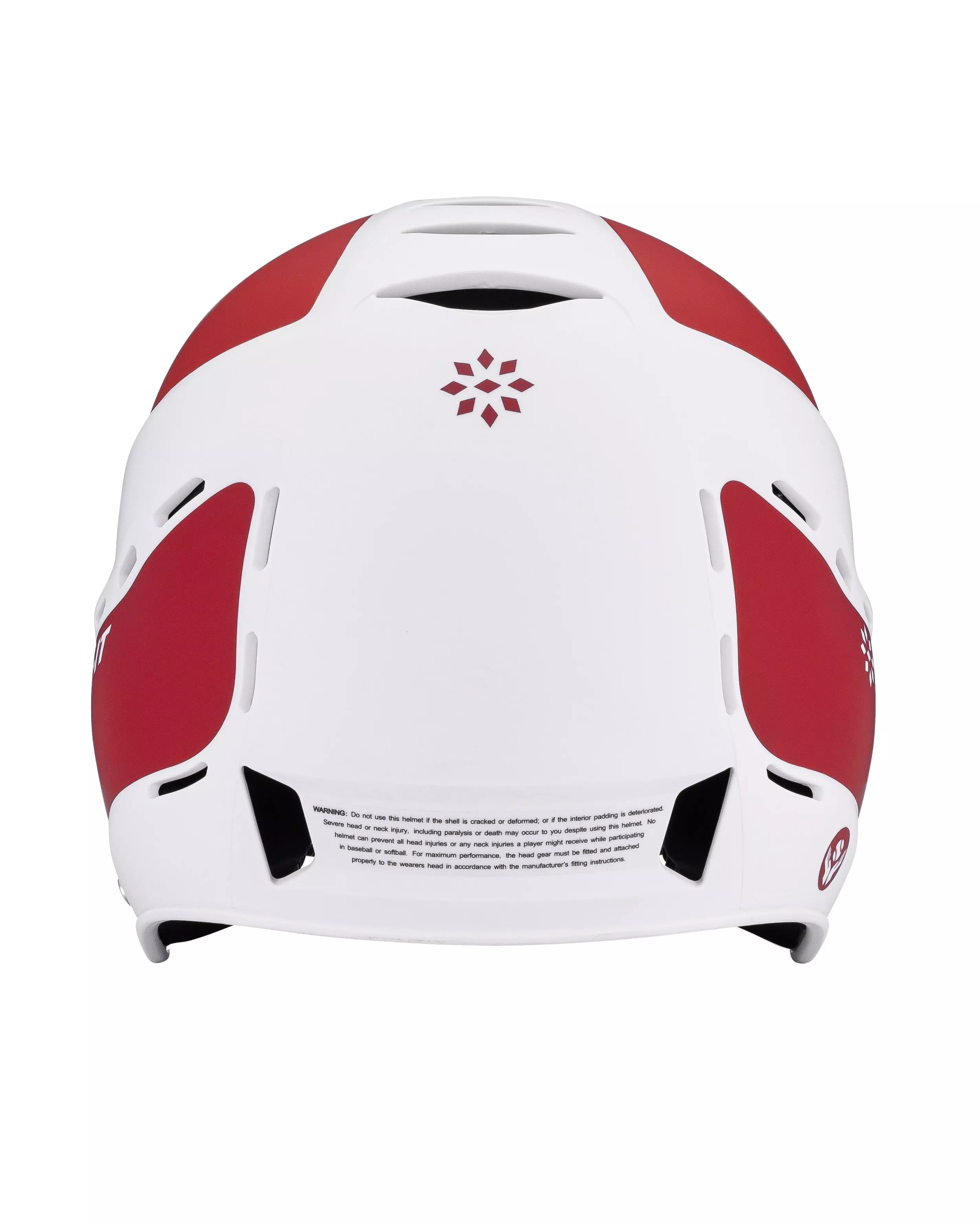 RIP-IT Vision Pro Two-Tone Matte S/M Softball Helmet - RED/WHITE