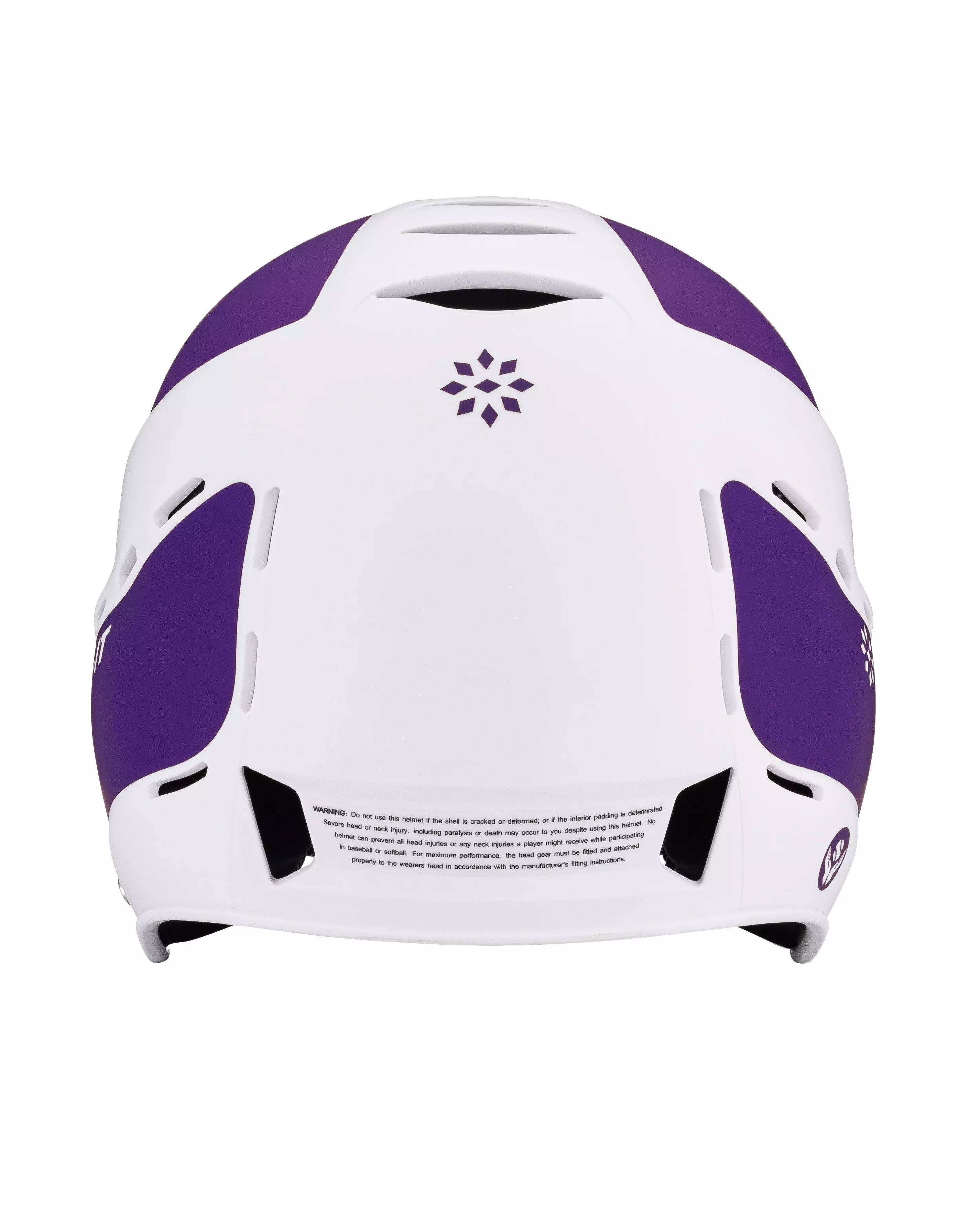 RIP-IT Vision Pro Two-Tone Matte S/M Softball Helmet - PURPLE/WHITE