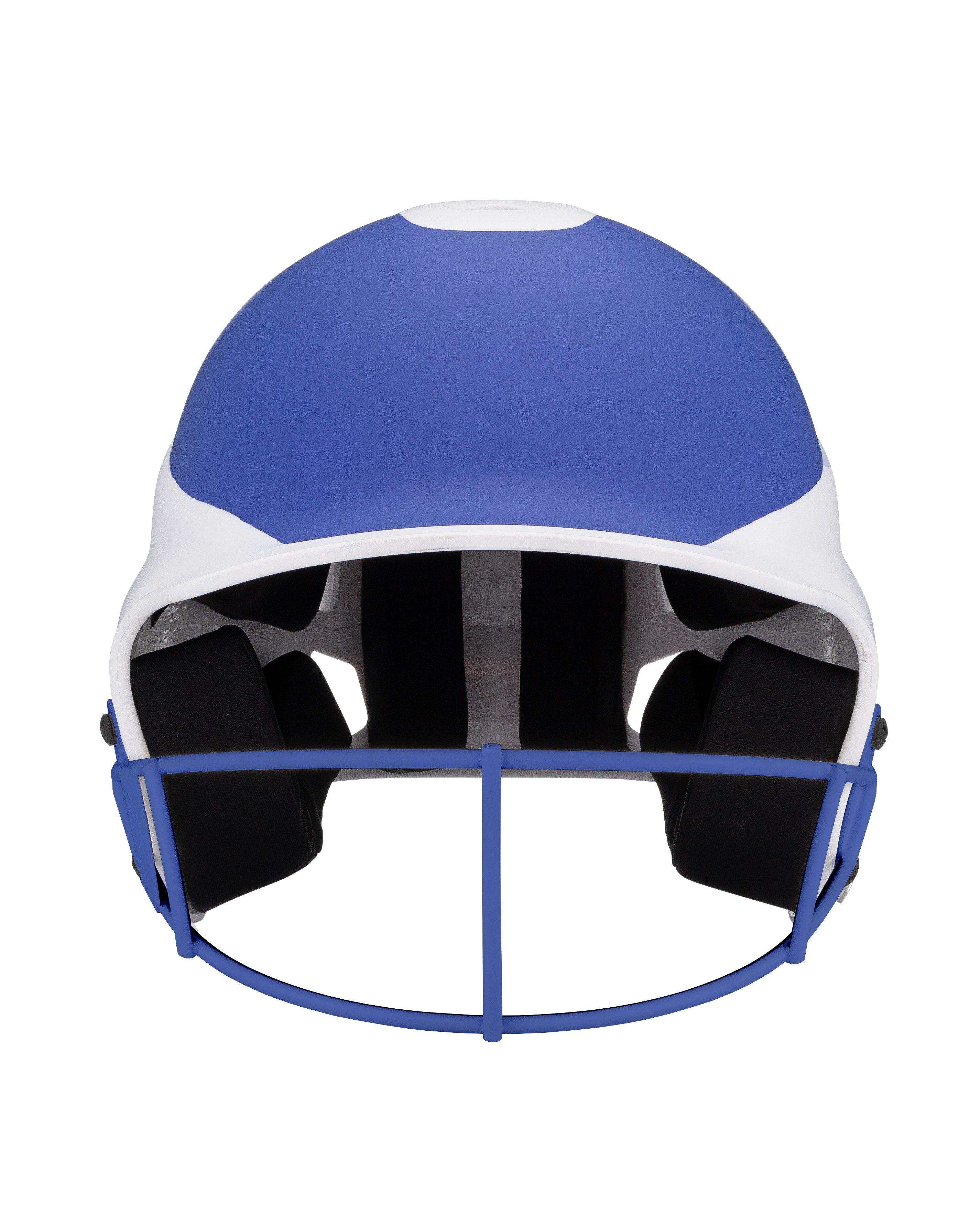 RIP-IT Vision Pro Two-Tone Matte M/L Softball Helmet - ROYAL/WHITE Thumbnail View 4
