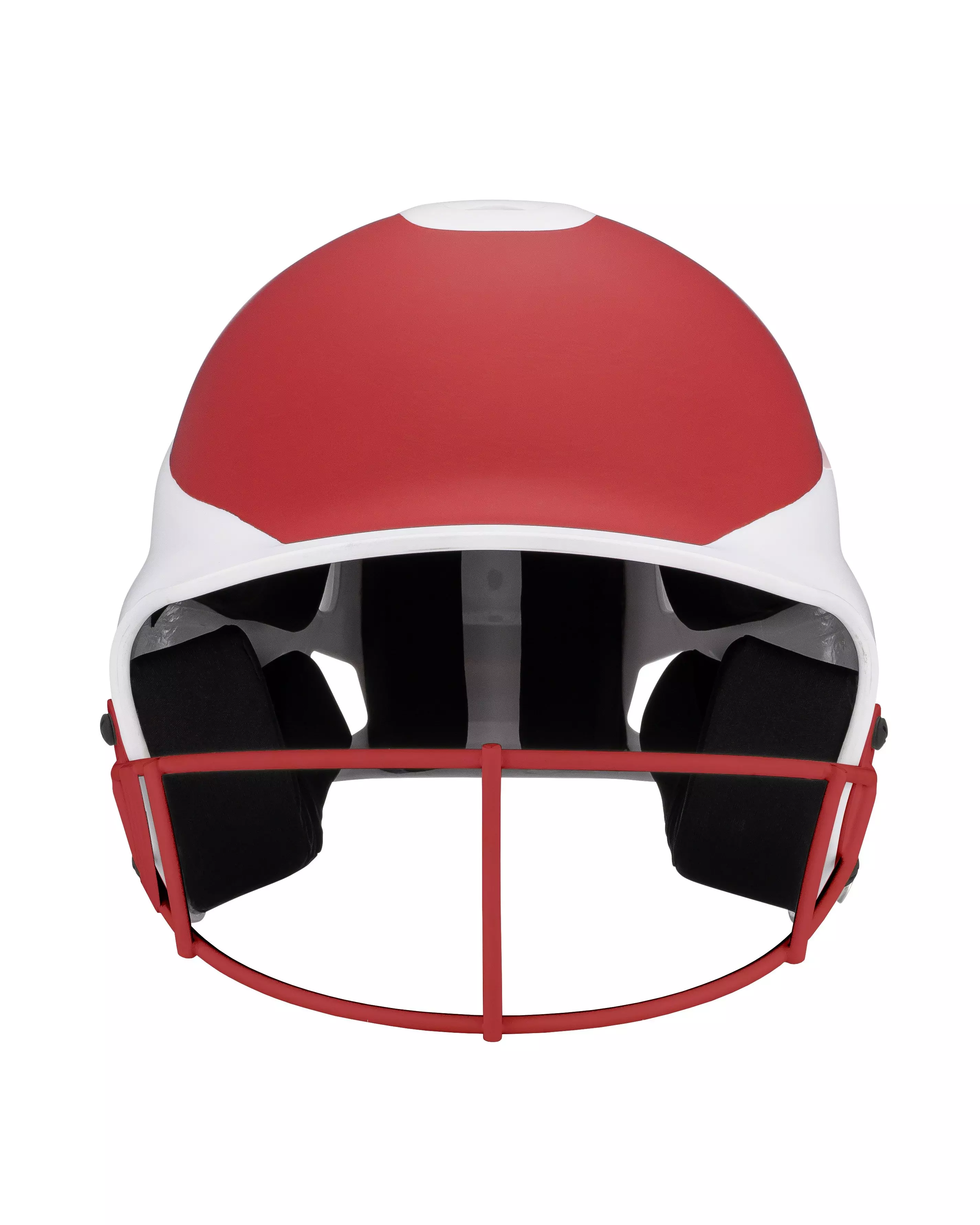 RIP-IT Vision Pro Two-Tone Matte M/L Softball Helmet - RED/WHITE