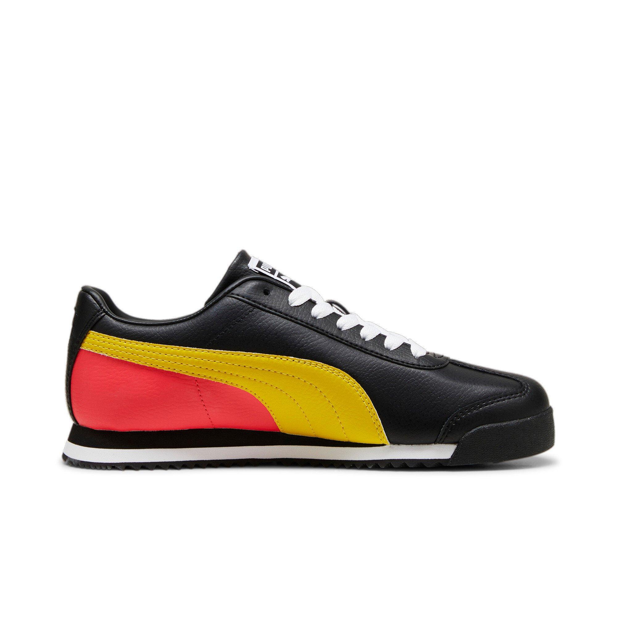 PUMA Roma 24 Standard "PUMA Black/Fresh Pear/Tart Cherry" Men's Shoe - BLACK/PEAR/CHERRY Thumbnail View 1
