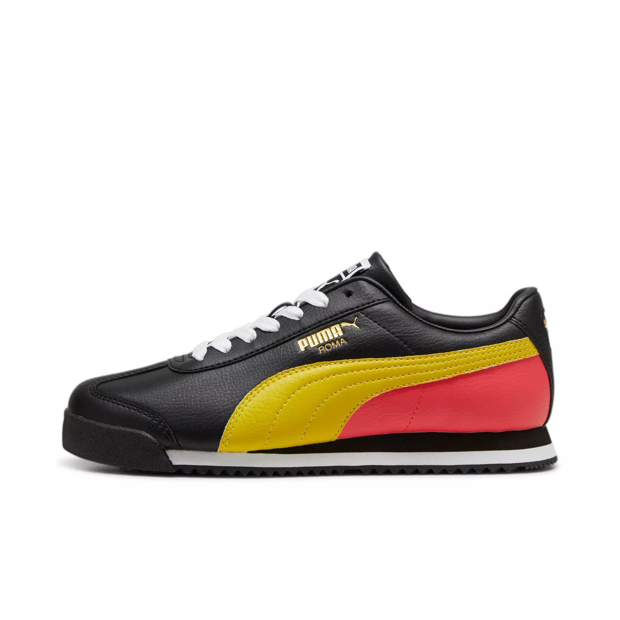 PUMA Roma 24 Standard "PUMA Black/Fresh Pear/Tart Cherry" Men's Shoe - BLACK/PEAR/CHERRY