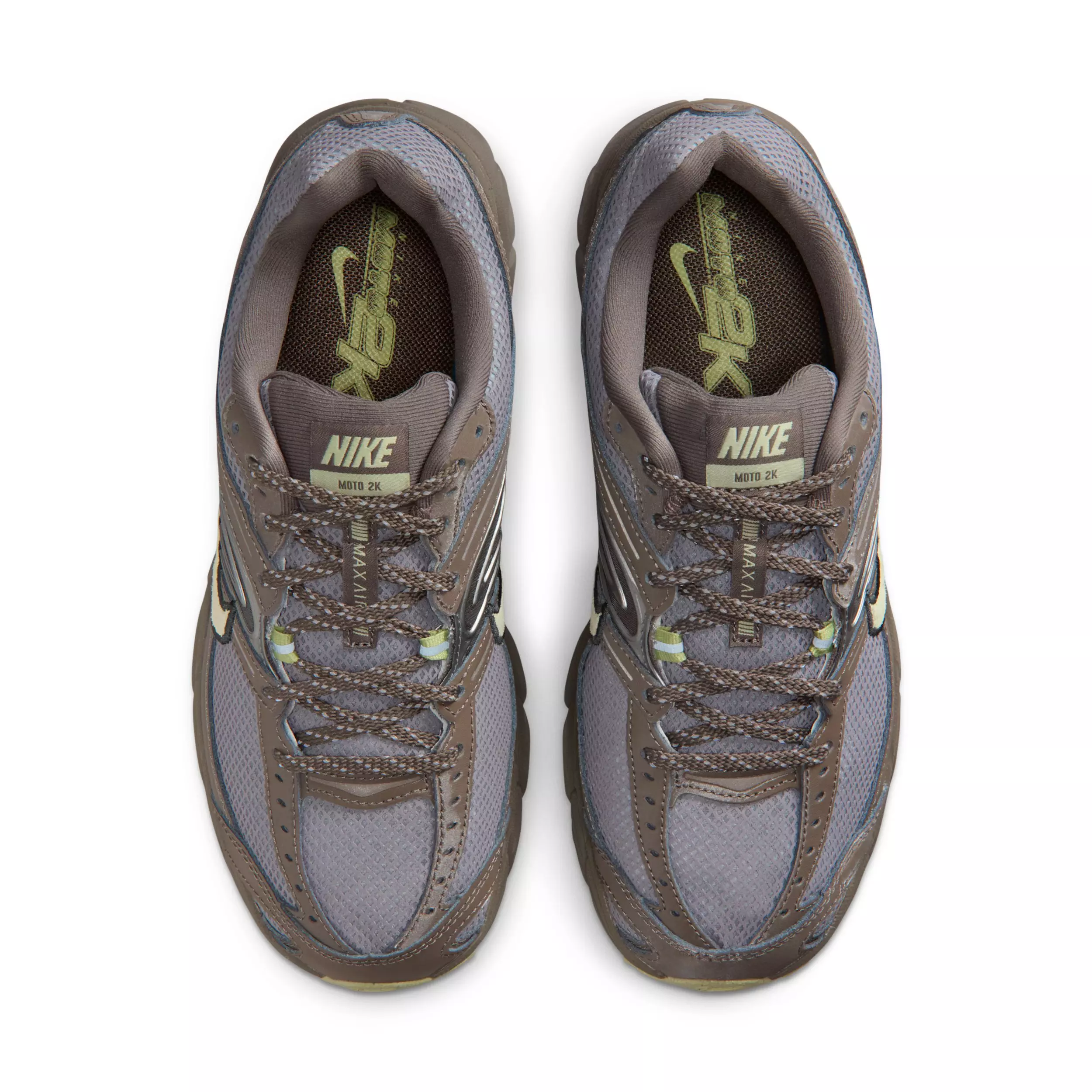 Nike Air Max Moto 2K "Cave Stone/Cement Grey/Metallic Cool Grey/Olive Aura" Women's Shoe - STONE/GREY/GREY/OLIVE