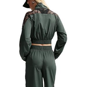 Nike Women's Sportswear Loose Mid-Rise Lace Track Pants - Camo Green - CAMO GREEN