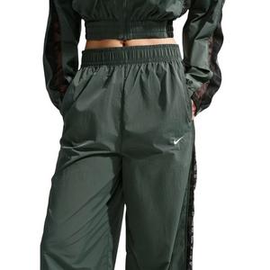 Nike Women's Sportswear Loose Mid-Rise Lace Track Pants - Camo Green - CAMO GREEN