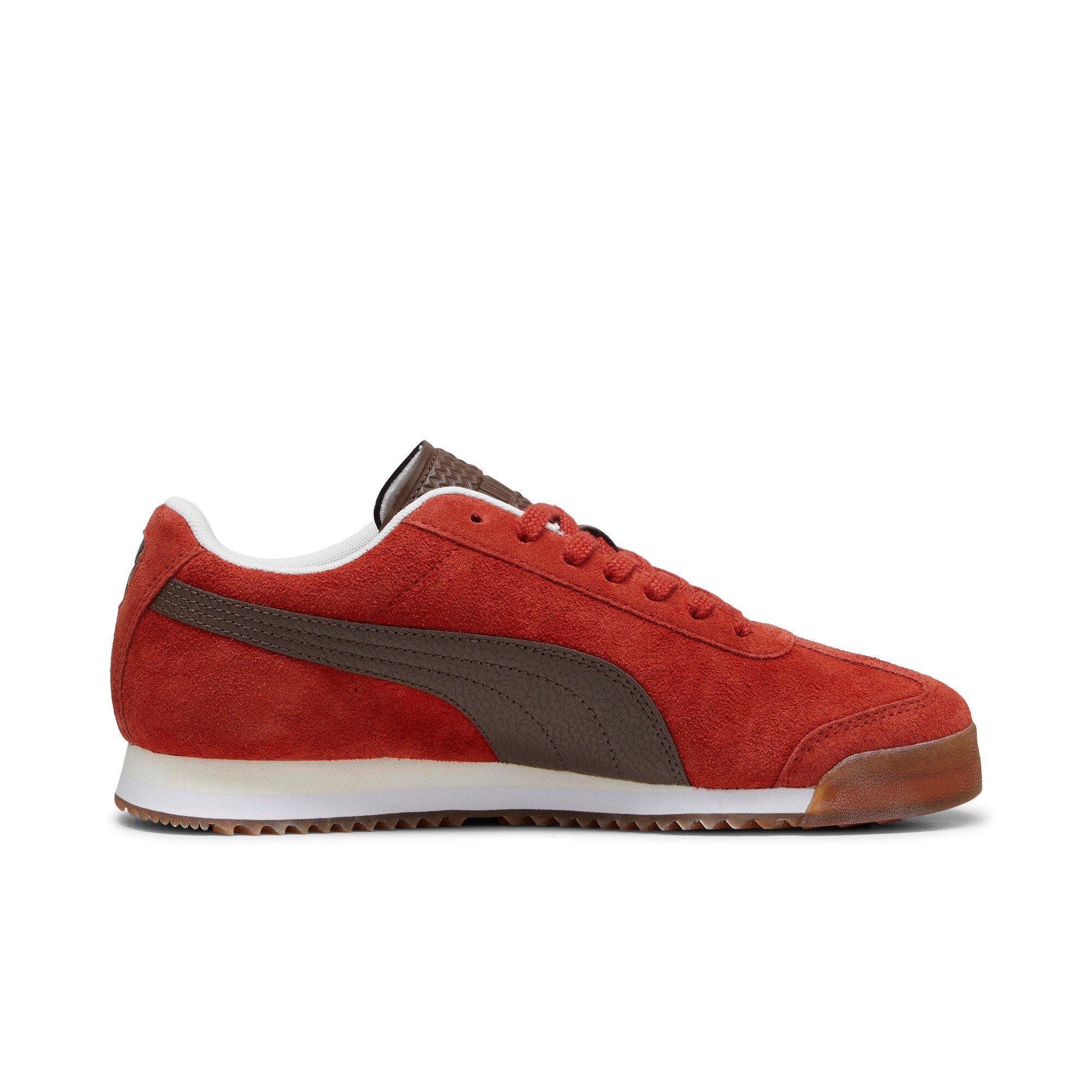 PUMA Roma Suede "Mars Red/Espresso Brown/Gum" Men's Shoe - RED/BROWN/GUM Thumbnail View 1