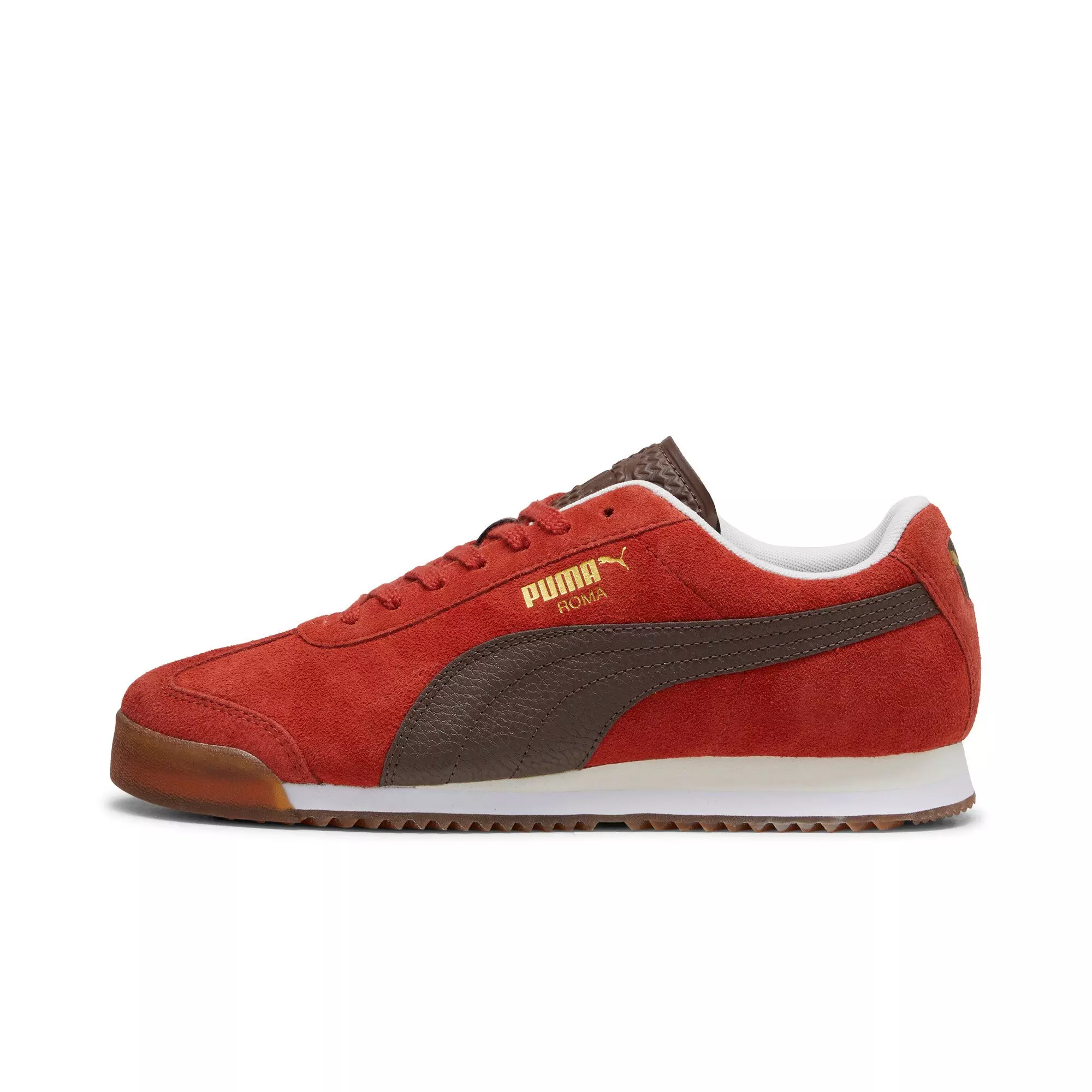 PUMA Roma Suede "Mars Red/Espresso Brown/Gum" Men's Shoe - RED/BROWN/GUM