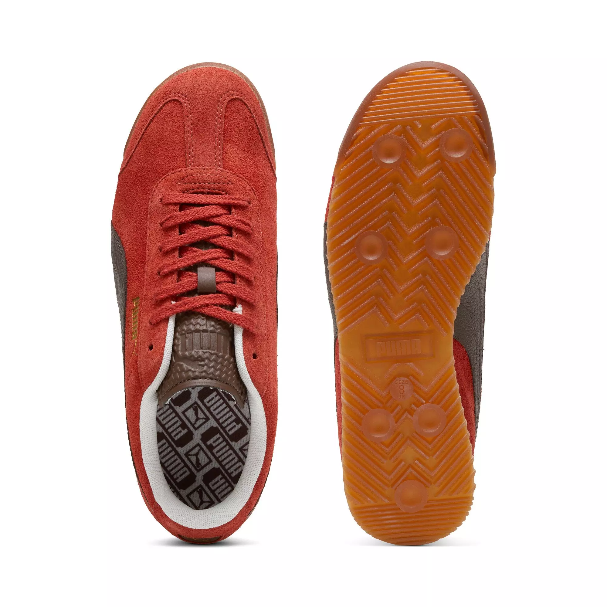 PUMA Roma Suede "Mars Red/Espresso Brown/Gum" Men's Shoe - RED/BROWN/GUM
