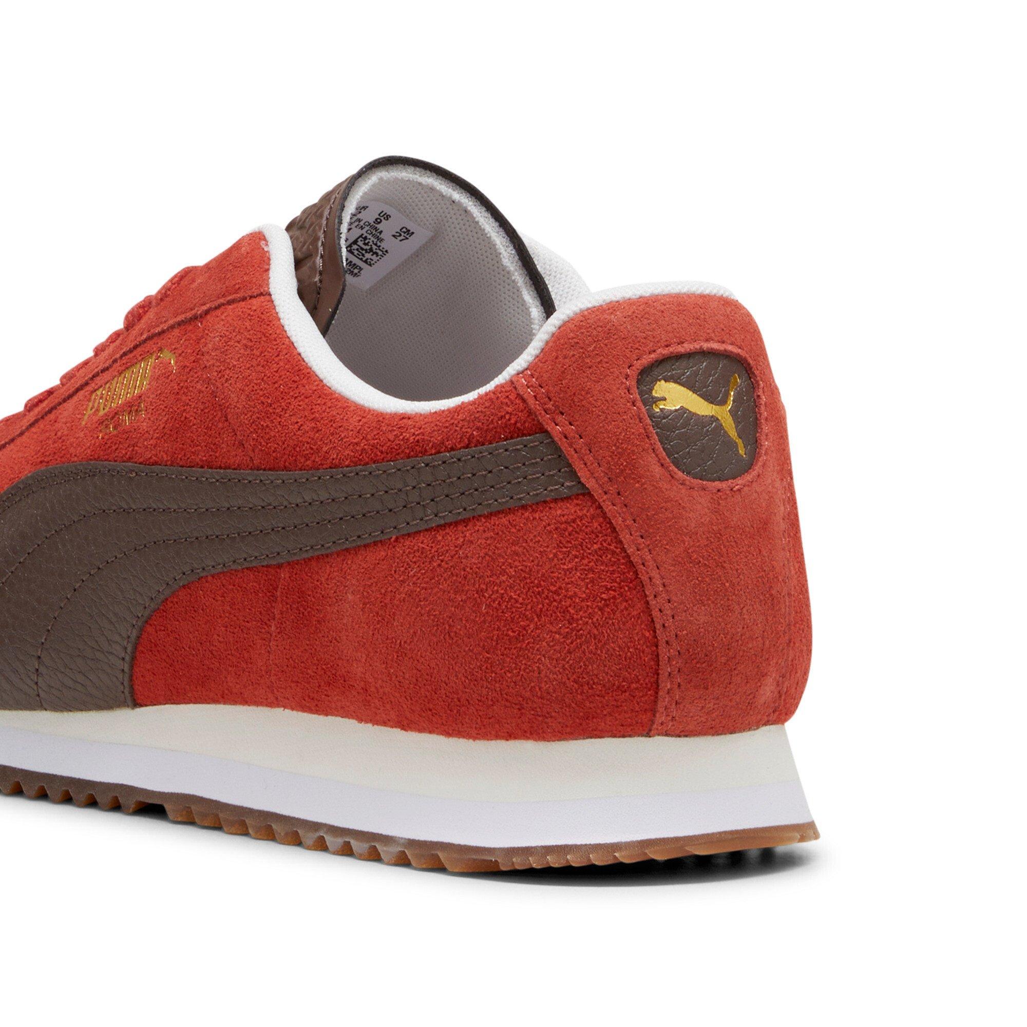 PUMA Roma Suede "Mars Red/Espresso Brown/Gum" Men's Shoe - RED/BROWN/GUM Thumbnail View 6
