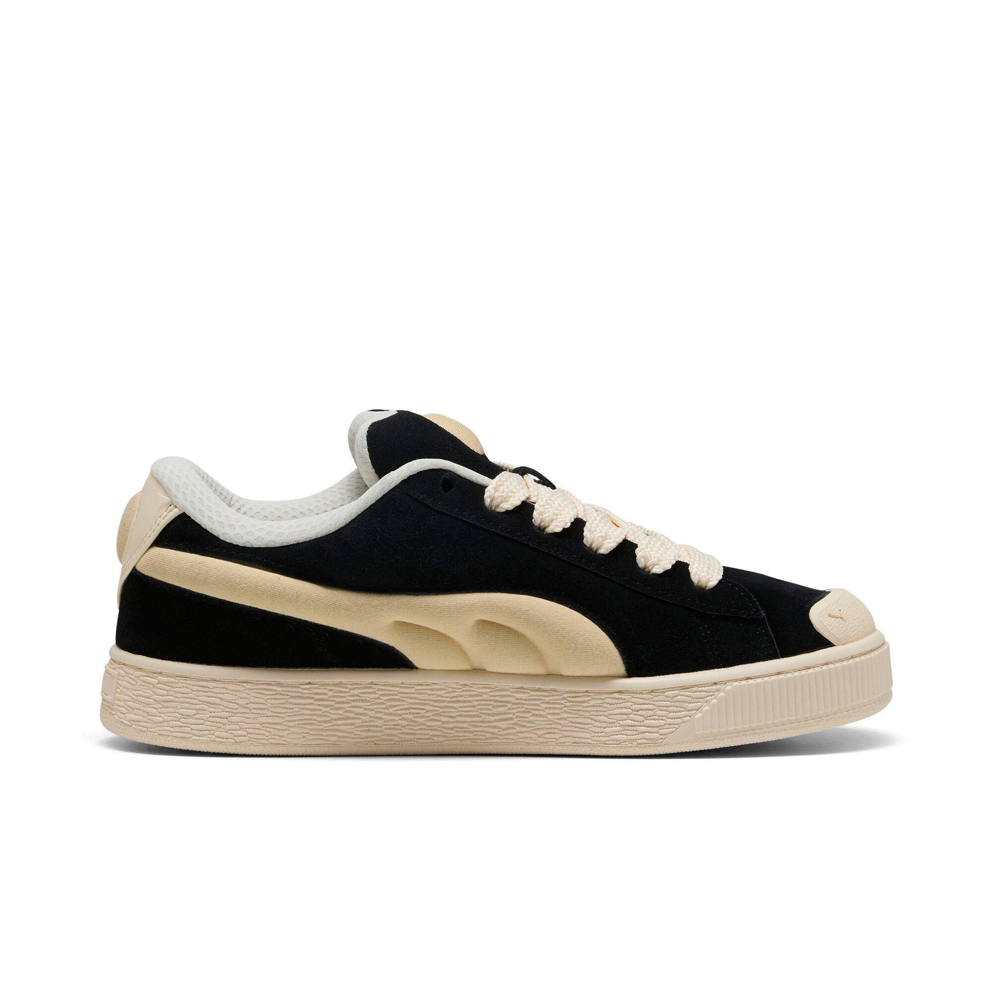 PUMA Suede XL Crush Preserves "PUMA Black/Chamomile/Sugared Almond" Men's Shoe - BLACK/CHAMOMILE/ALMOND Thumbnail View 1