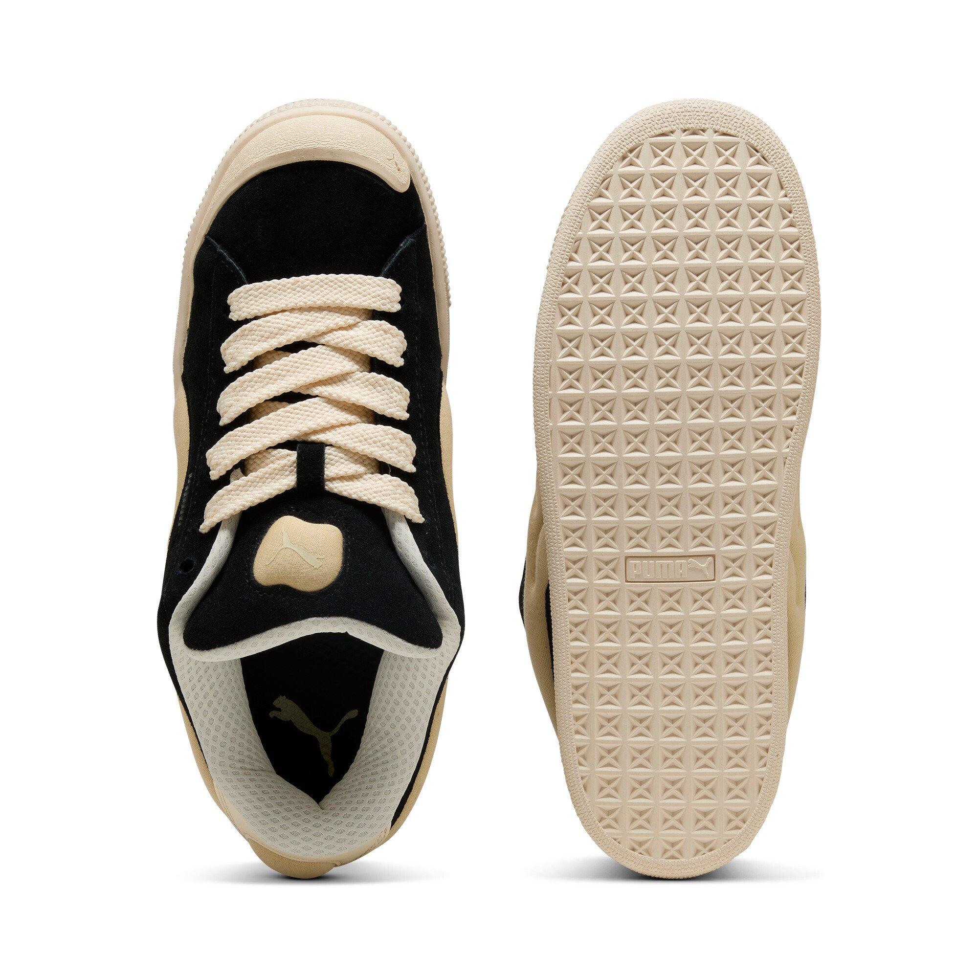 PUMA Suede XL Crush Preserves "PUMA Black/Chamomile/Sugared Almond" Men's Shoe - BLACK/CHAMOMILE/ALMOND Thumbnail View 4