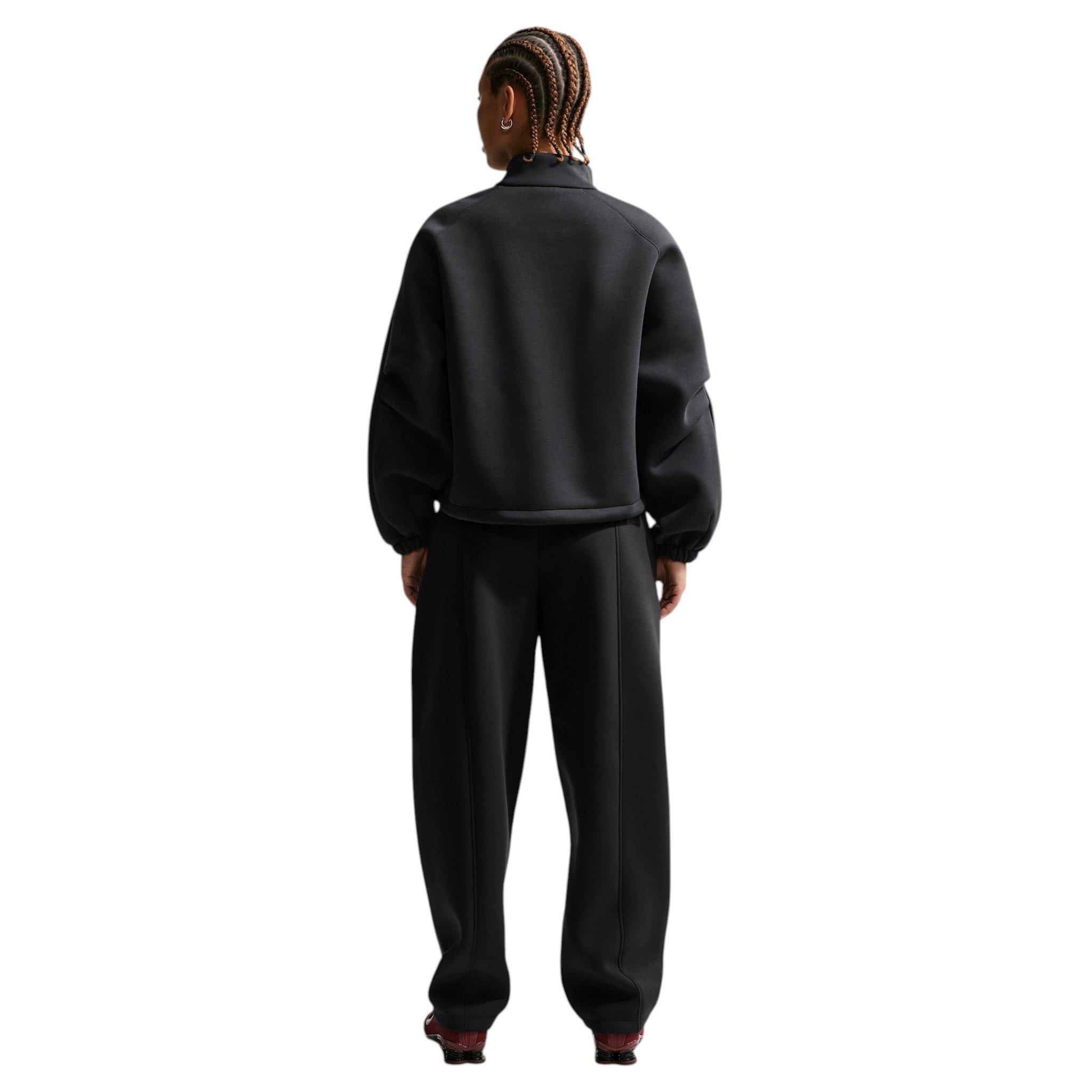 Nike Women's Pregame Fleece Oversized Track Jacket - Black - BLACK