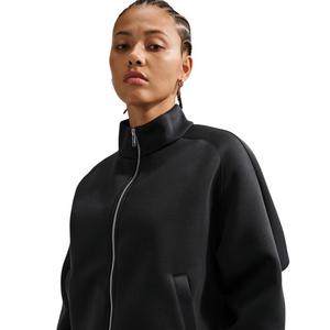Nike Women's Pregame Fleece Oversized Track Jacket - Black - BLACK