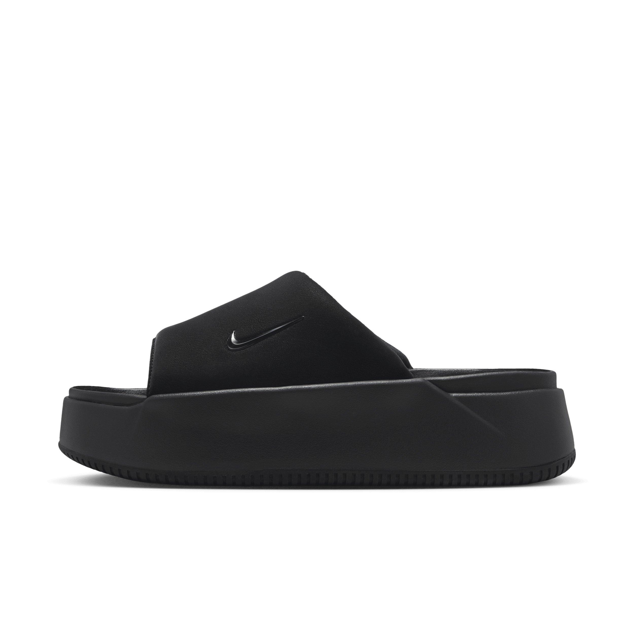 Nike Calm Elevation "Black/Black" Women's Slide - BLACK/BLACK Thumbnail View 2