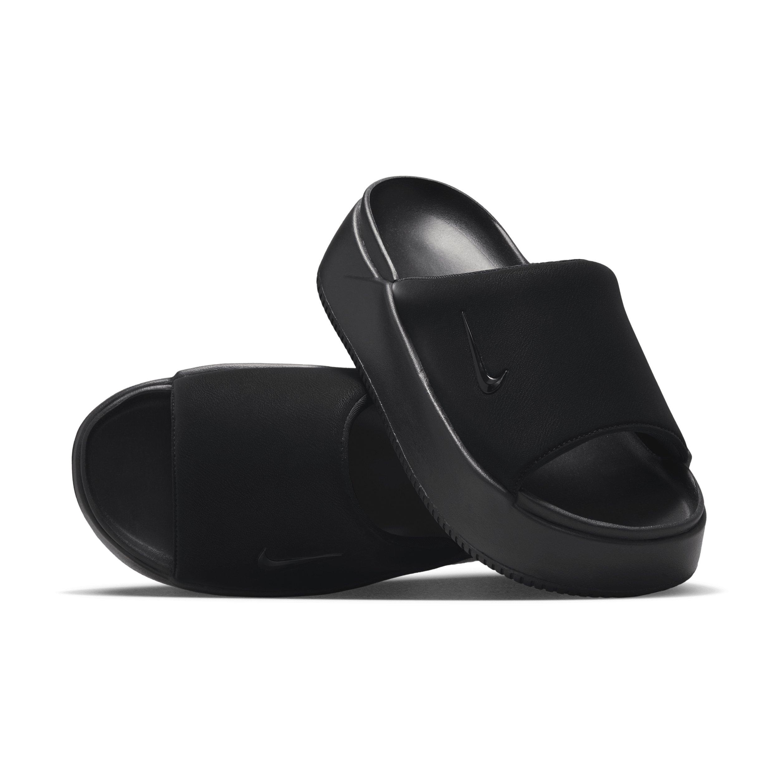Nike Calm Elevation "Black/Black" Women's Slide - BLACK/BLACK Thumbnail View 3