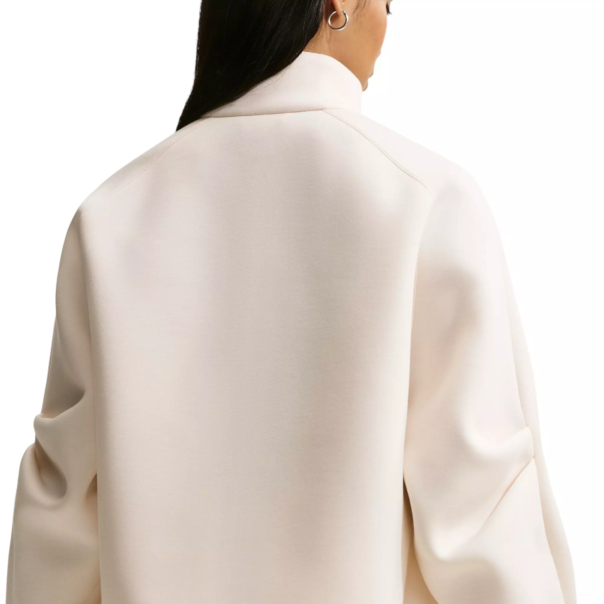 Nike Women's Pregame Fleece Oversized Track Jacket - Chalk - CHALK