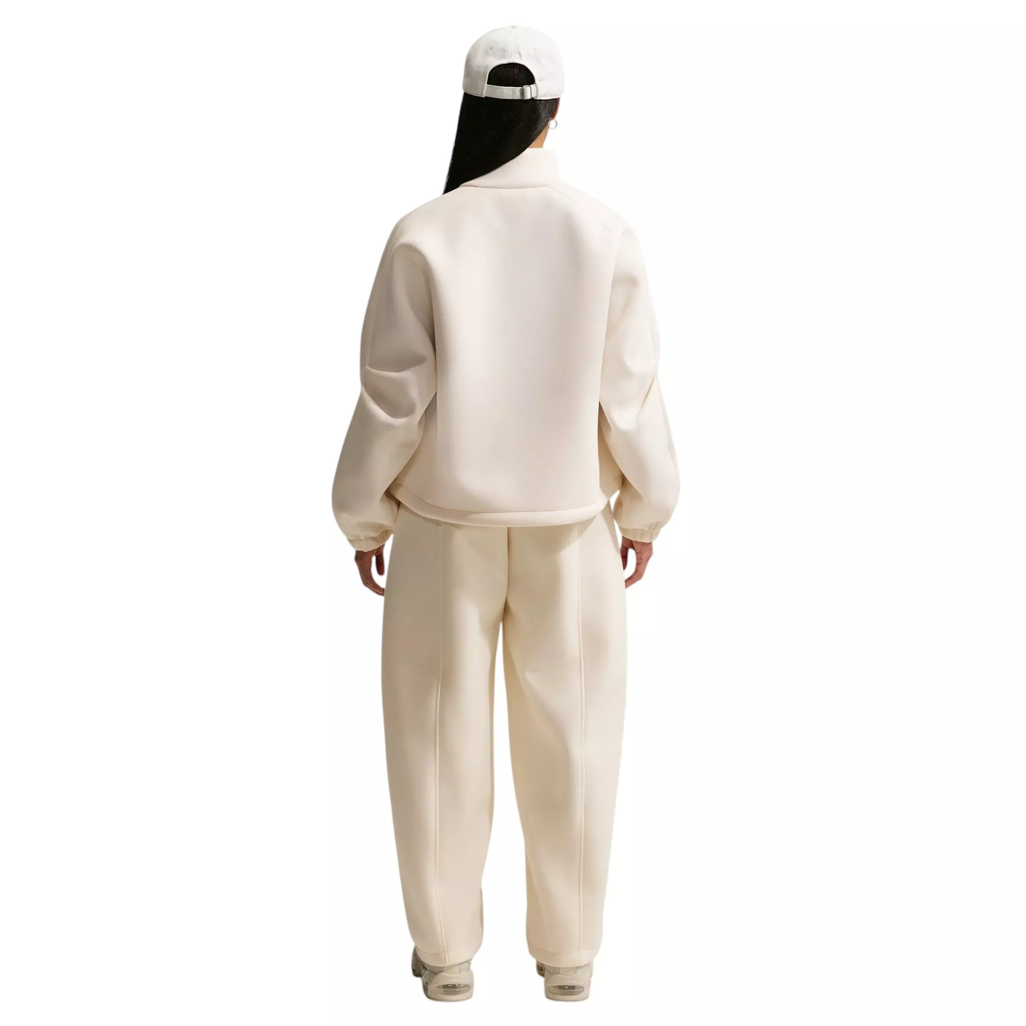 Nike Women's Pregame Fleece Oversized Track Jacket - Chalk - CHALK