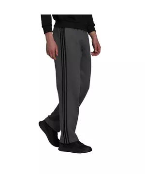 bescherming nood Precies adidas Men's Essentials Fleece Open Hem 3-Stripes Dark Grey Pants