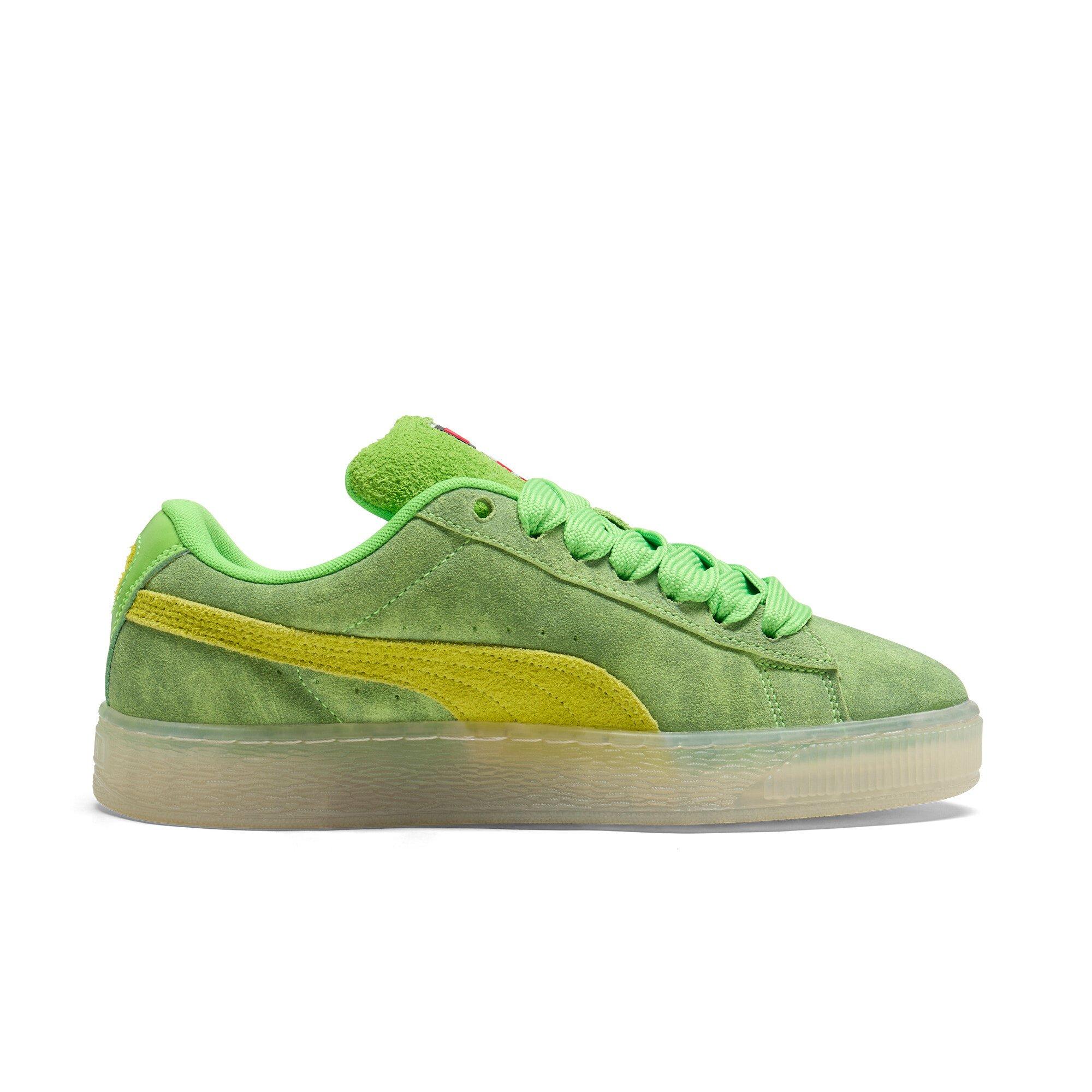 PUMA Suede XL Slimer "PUMA Green/Lime Smash/Warm White" Men's Shoe