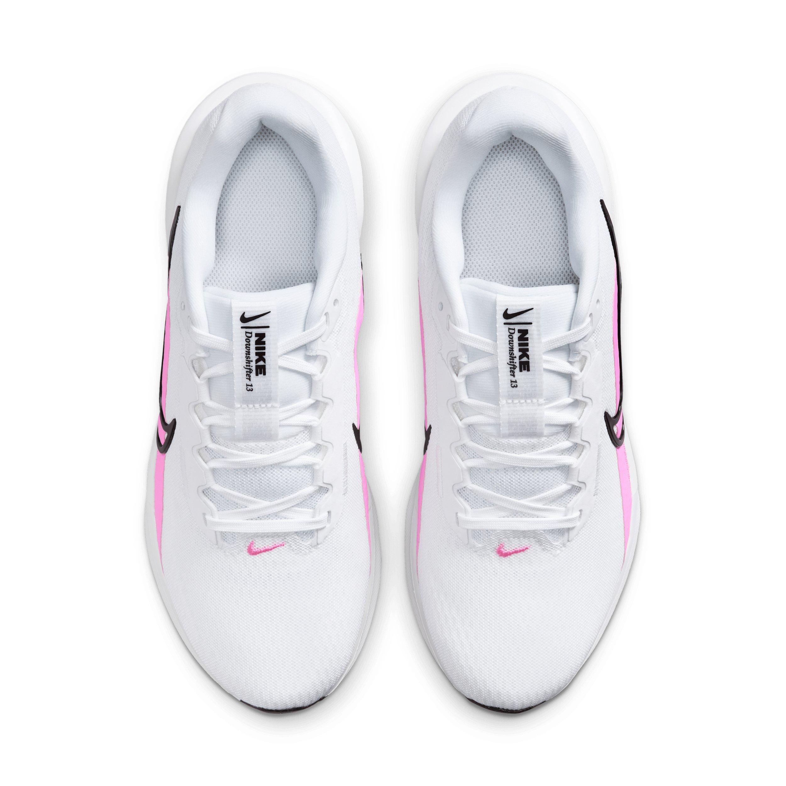 Nike Downshifter 13 "White/Black/Pink Spell" Women's Running Shoe - WHITE/BLACK/PINK Thumbnail View 4