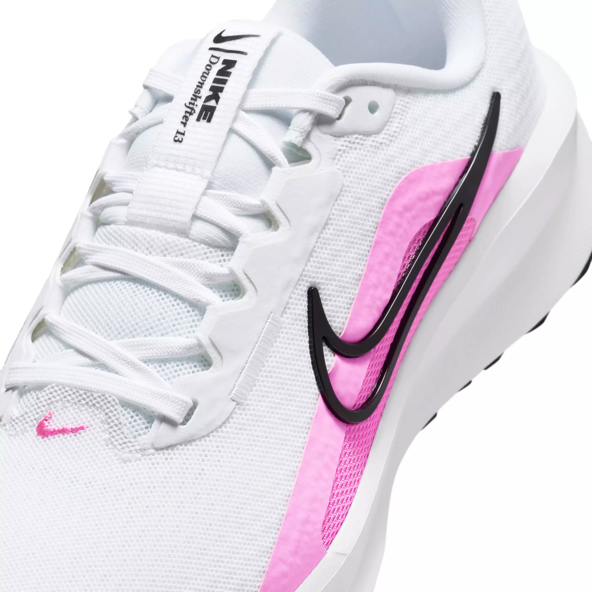 Nike Downshifter 13 "White/Black/Pink Spell" Women's Running Shoe - WHITE/BLACK/PINK