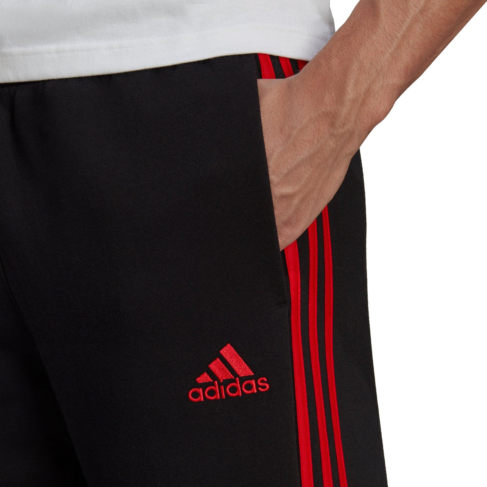 Adidas black sales red pants