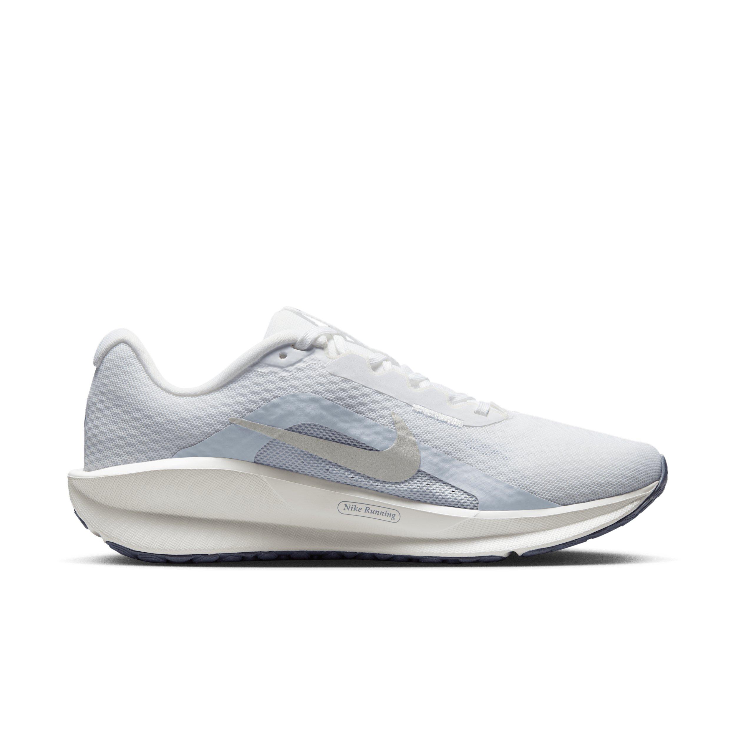 Nike Downshifter 13 "White/Football Grey/World Indigo/Metallic Silver" Women's Running Shoe - WHITE/GREY/INDIGO/SILVER Thumbnail View 1