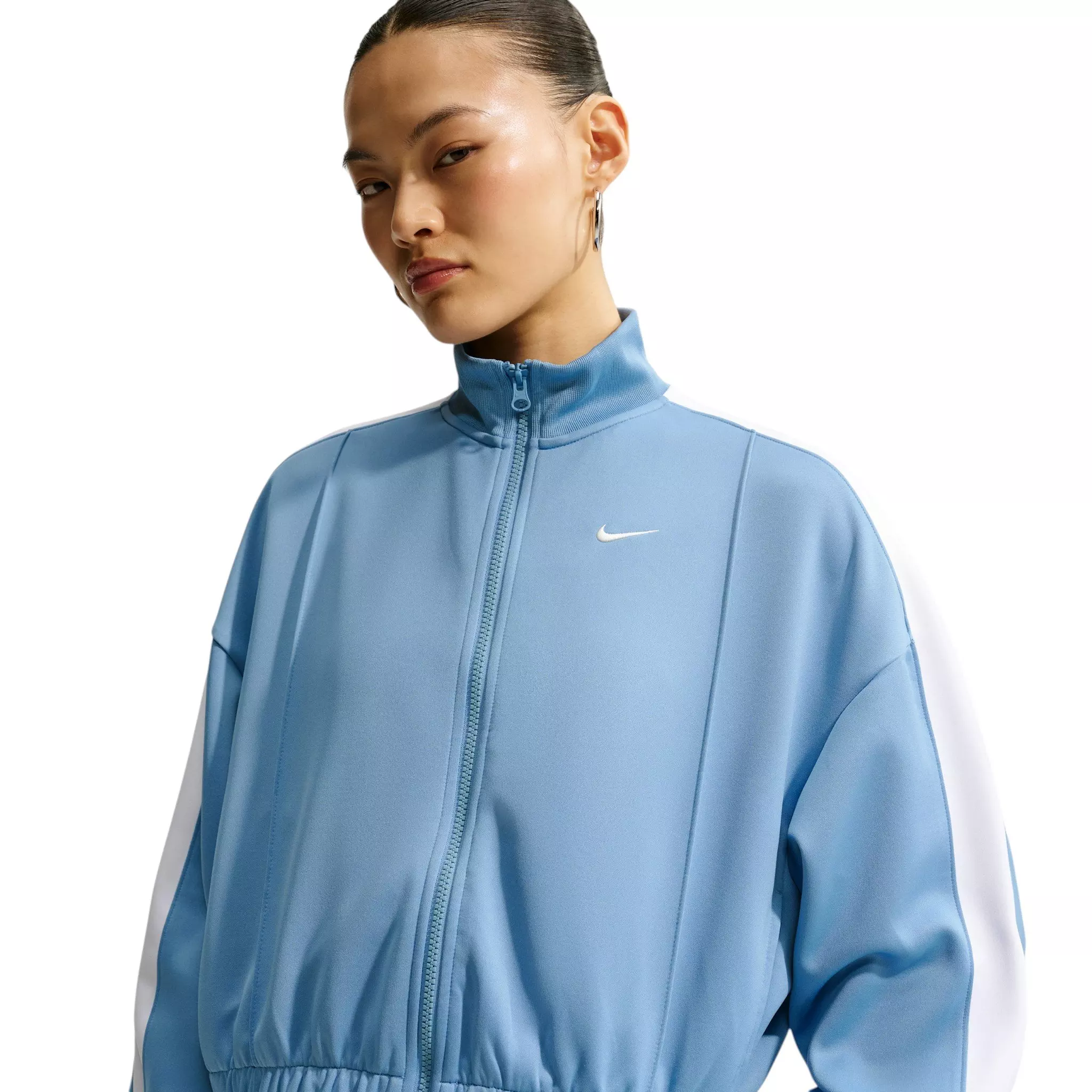 Nike Women's Sportswear Track Jacket - Blue/White - BLUE/WHITE
