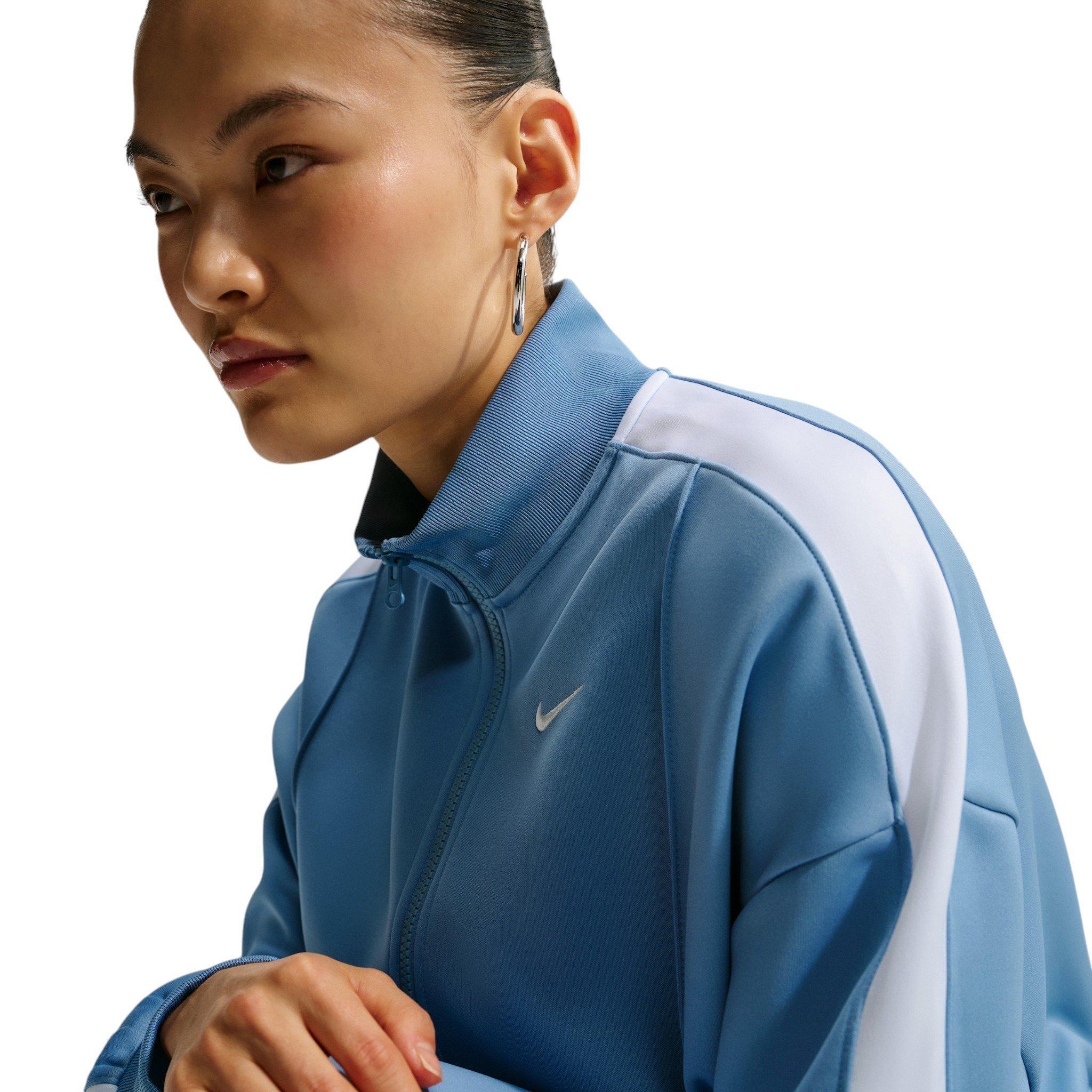 Nike Women's Sportswear Track Jacket - Blue/White - BLUE/WHITE