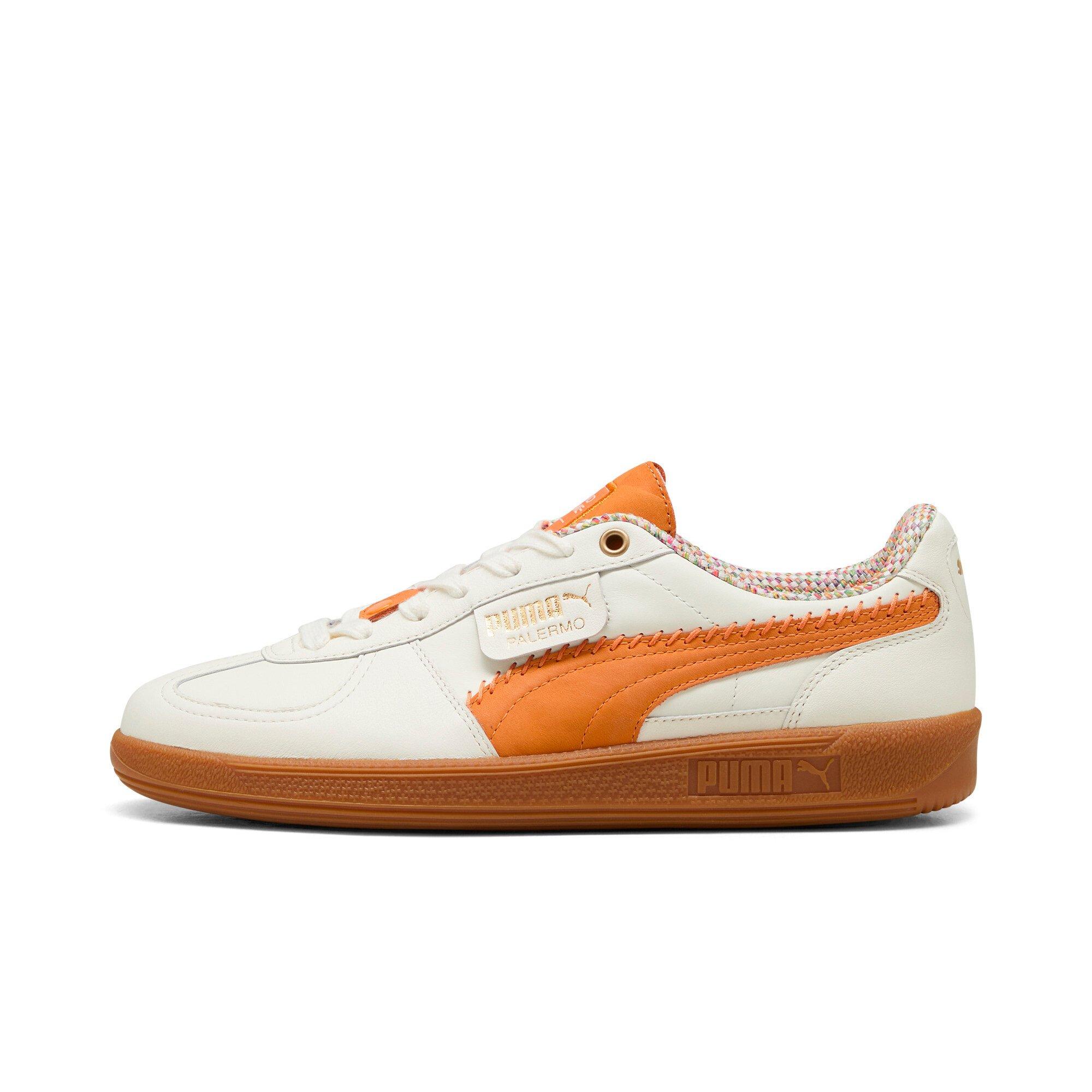 PUMA Palermo Squid Game "Warm White/Pumpkin Pie" Men's Shoe - WHITE/PUMPKIN Thumbnail View 2