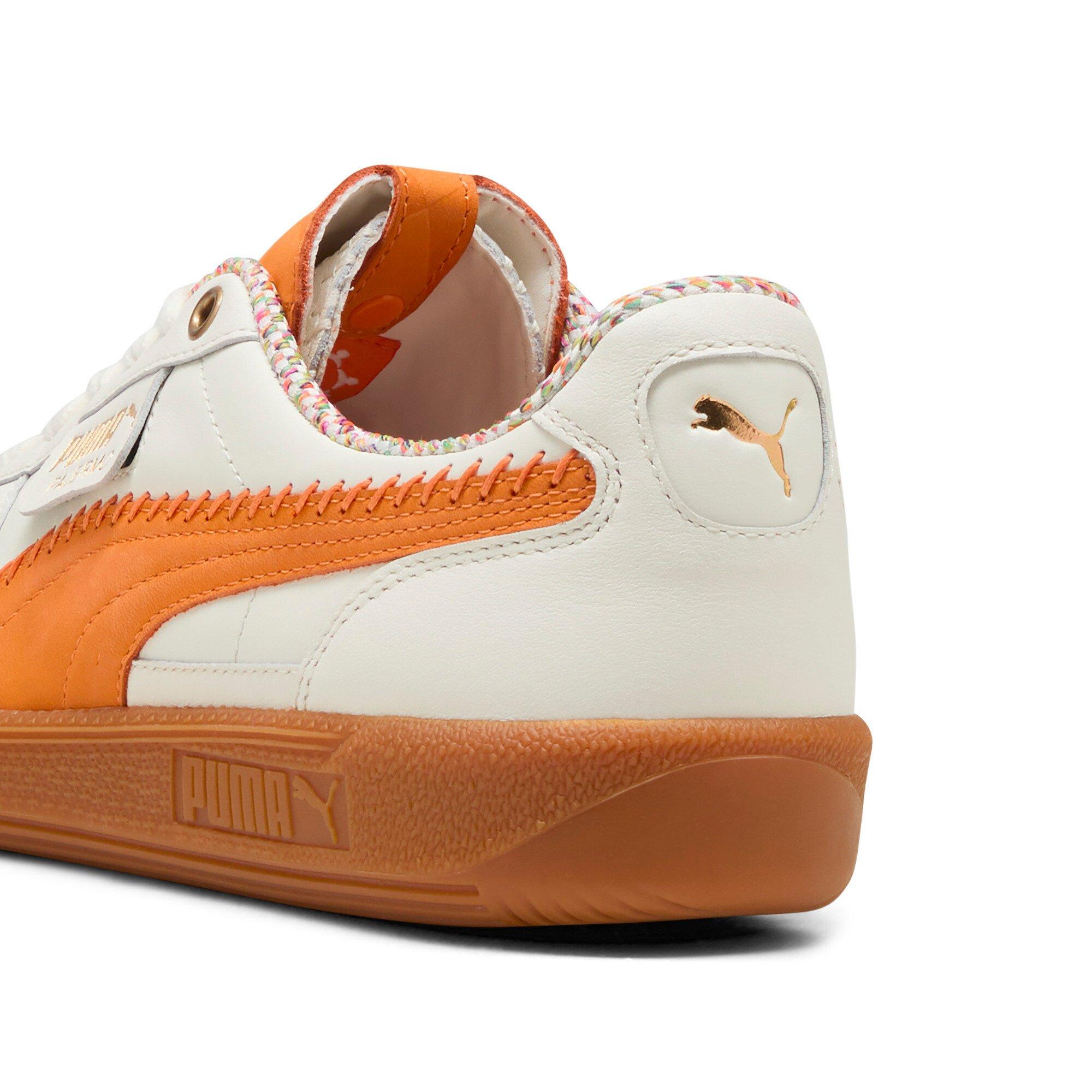 PUMA Palermo Squid Game "Warm White/Pumpkin Pie" Men's Shoe - WHITE/PUMPKIN Thumbnail View 6