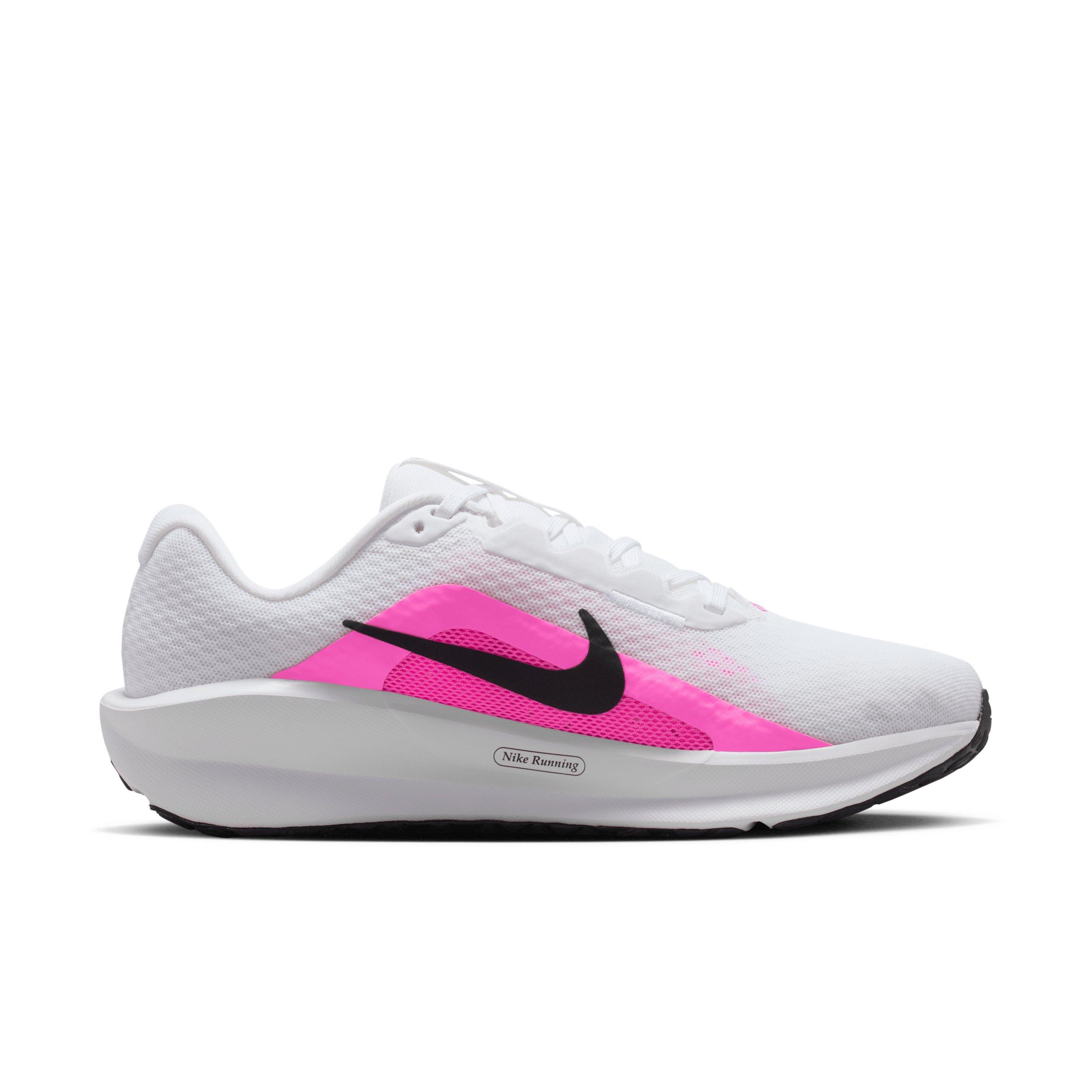 Nike Downshifter 13 "White/Black/Pink Spell" Women's Wide Running Shoe - WHITE/BLACK/PINK Thumbnail View 1