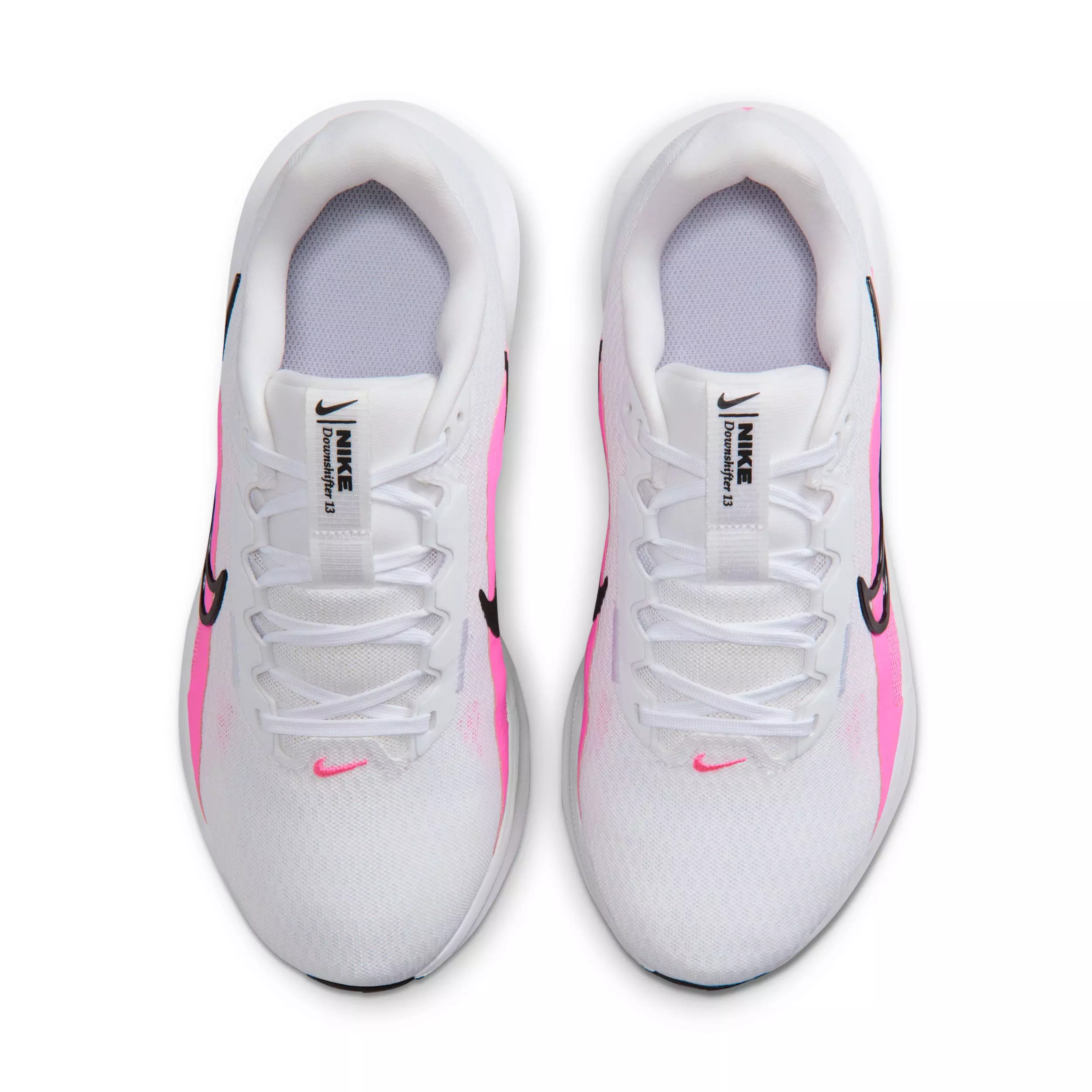 Nike Downshifter 13 "White/Black/Pink Spell" Women's Wide Running Shoe - WHITE/BLACK/PINK