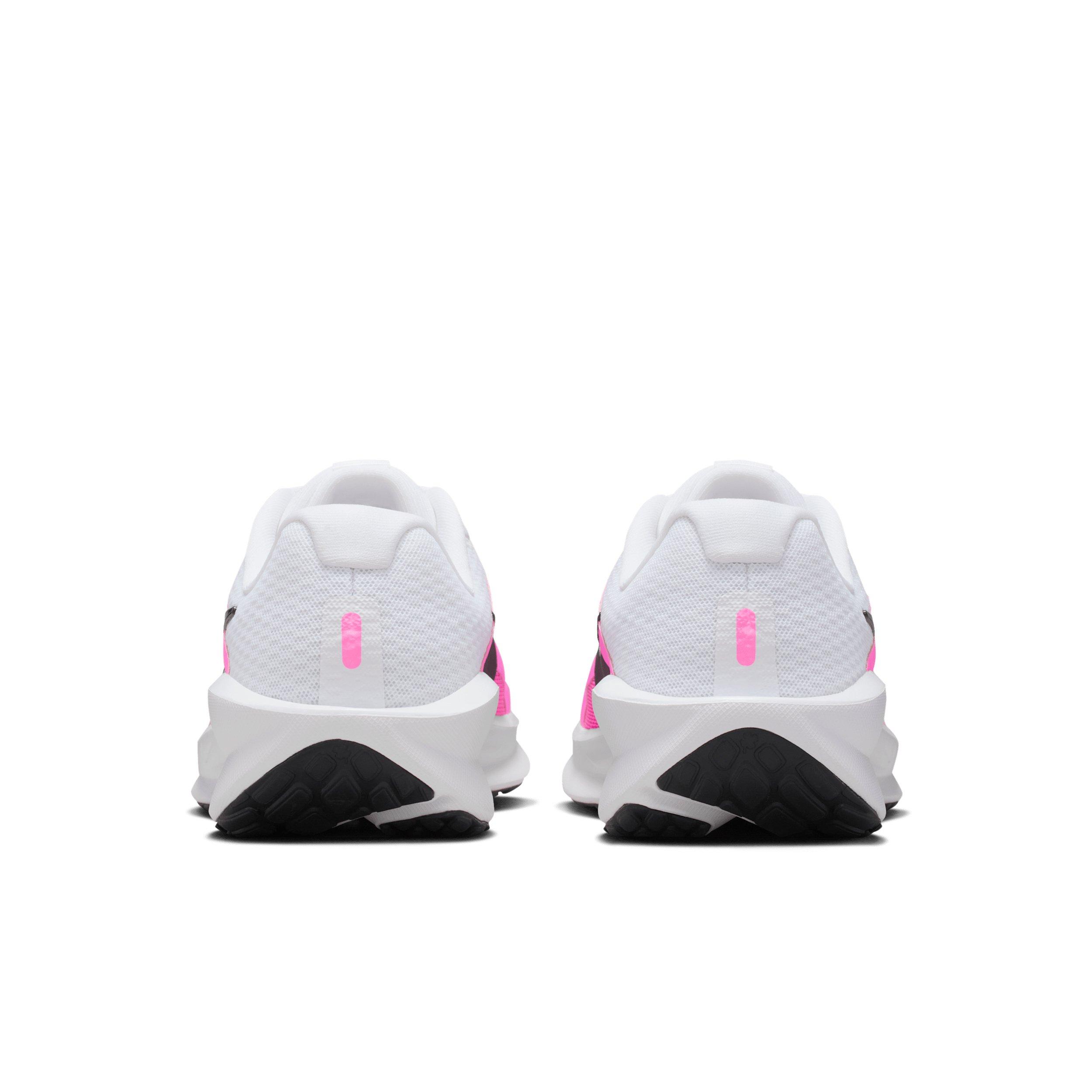 Nike Downshifter 13 "White/Black/Pink Spell" Women's Wide Running Shoe - WHITE/BLACK/PINK Thumbnail View 5