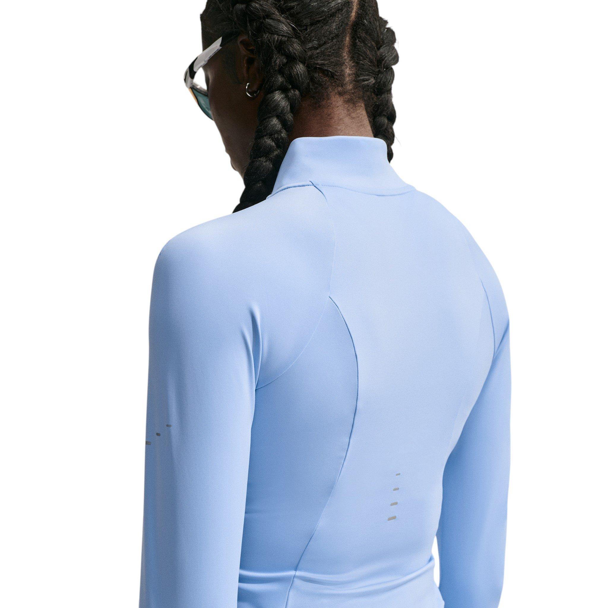 Nike Women's Swift Dri-FIT Full-Zip Running Jacket - Blue - BLUE