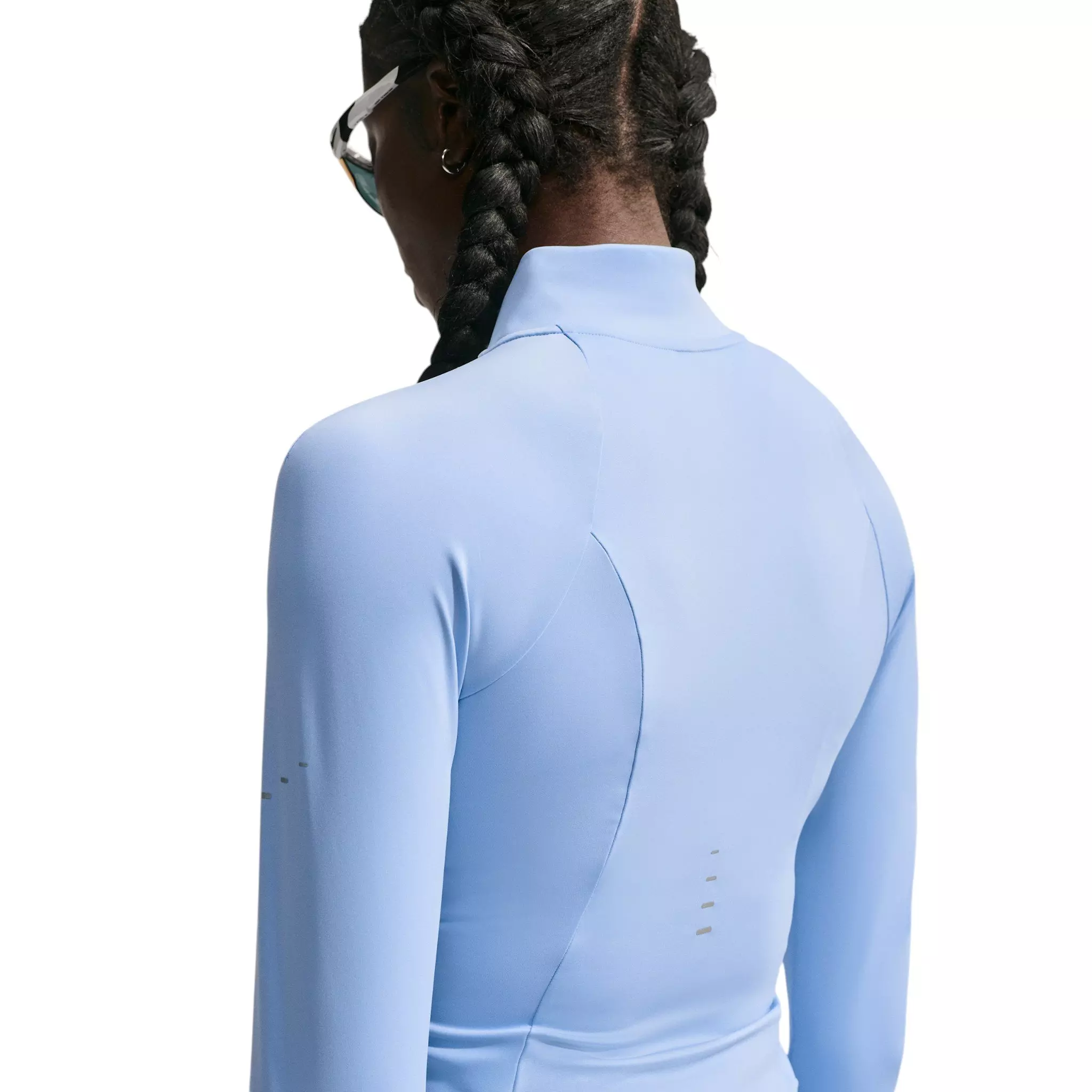 Nike Women's Swift Dri-FIT Full-Zip Running Jacket - Blue - BLUE