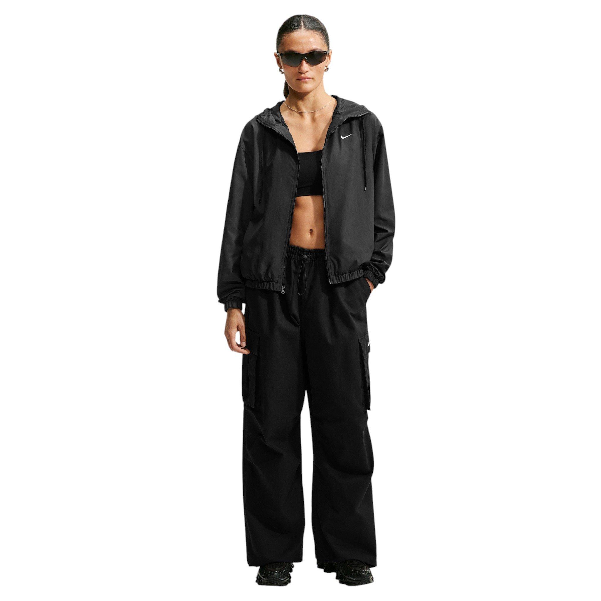 Nike Women's Sportswear Loose Hooded UV Jacket - Black - BLACK